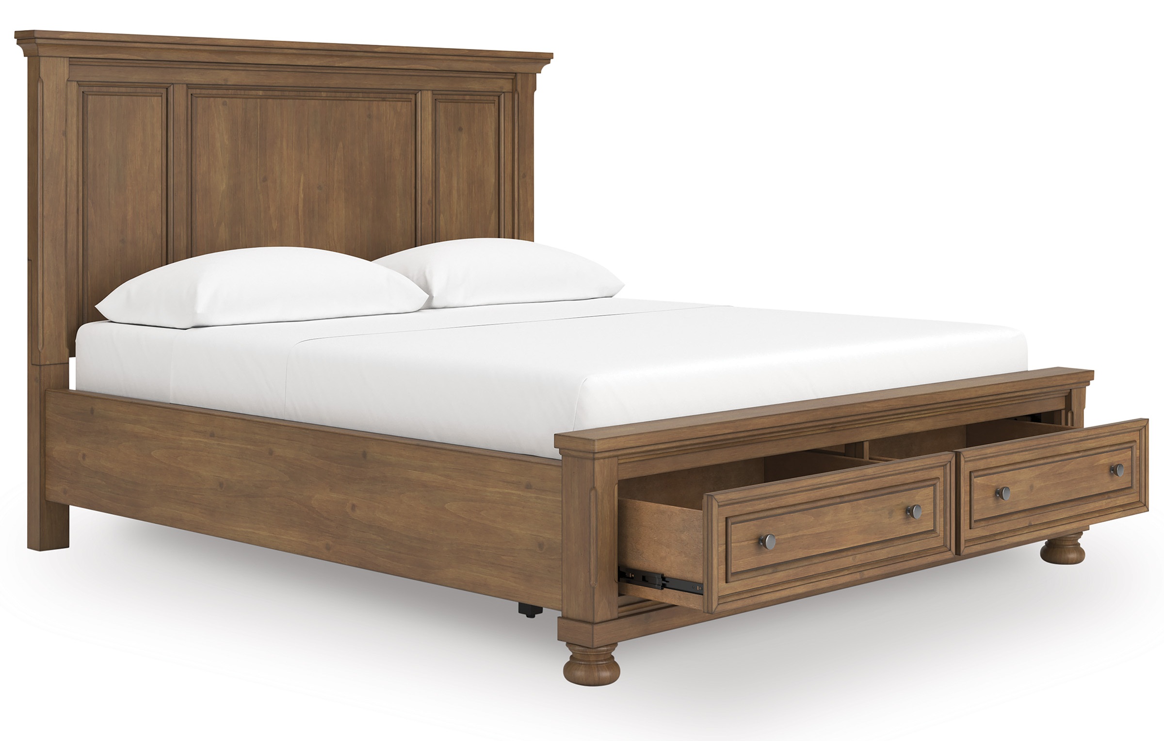 Feddinger Wood Panel Storage Bed, King Size