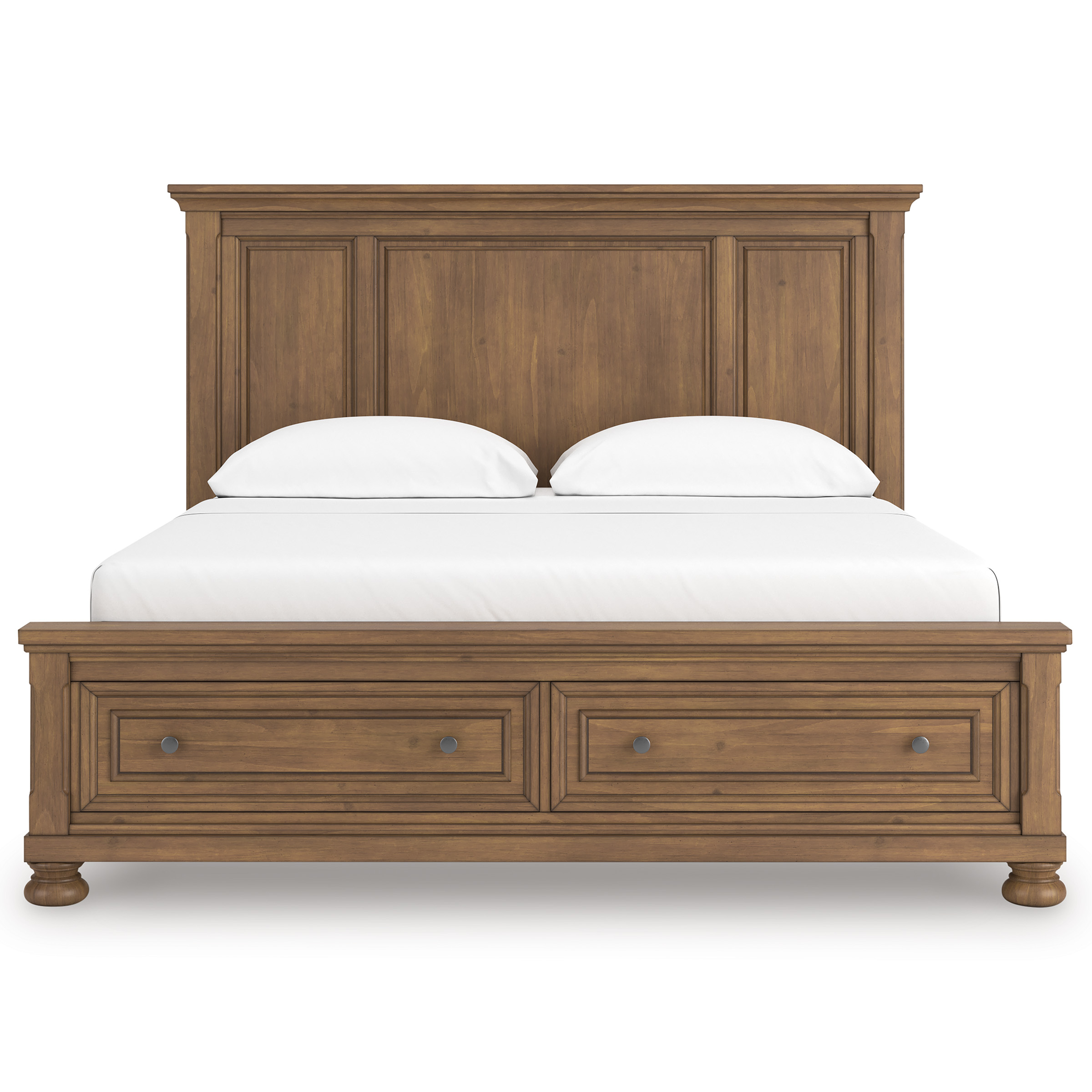 Feddinger Wood Panel Storage Bed, King Size