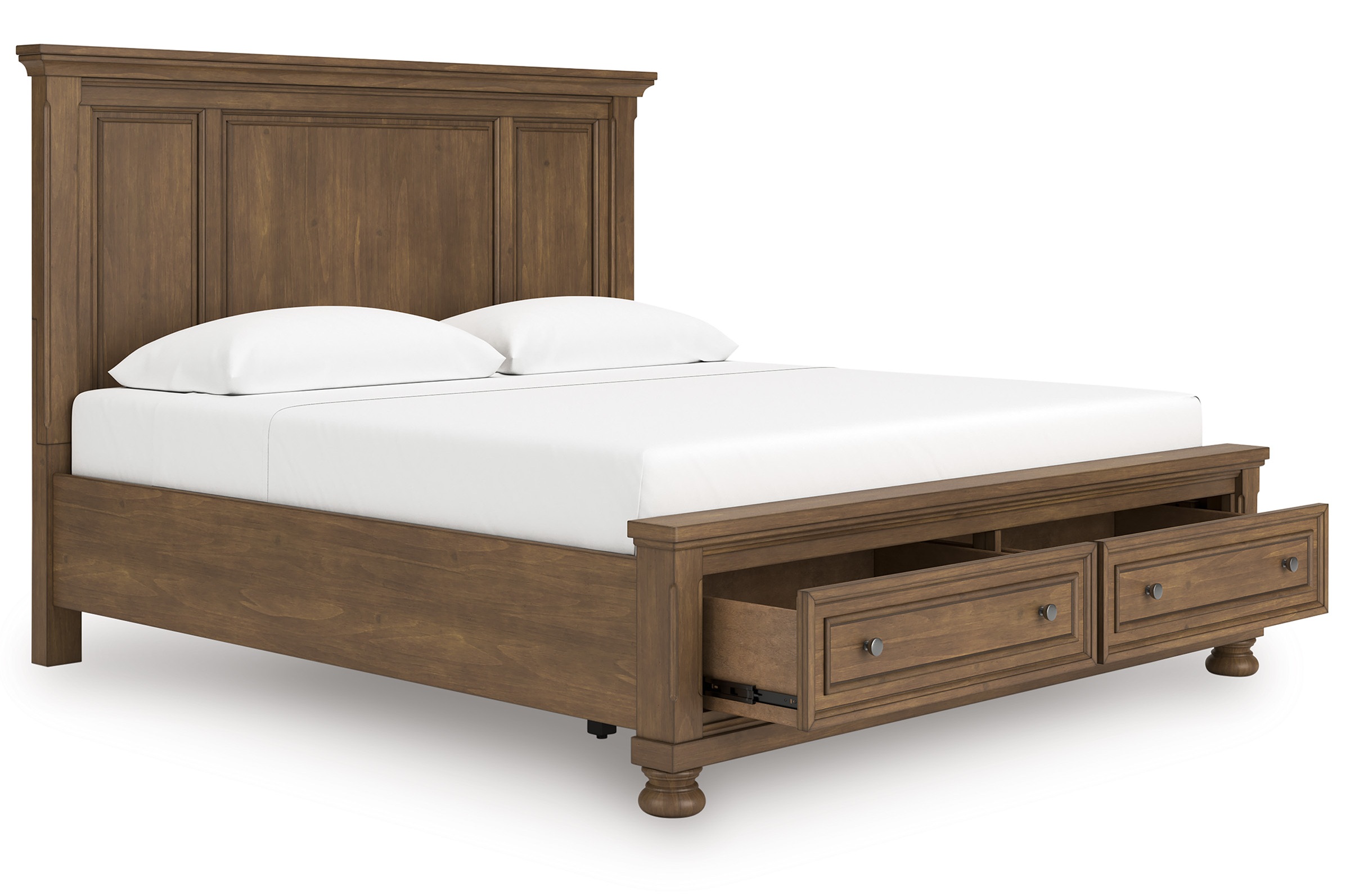 Feddinger Wood Panel Storage Bed, California King Size