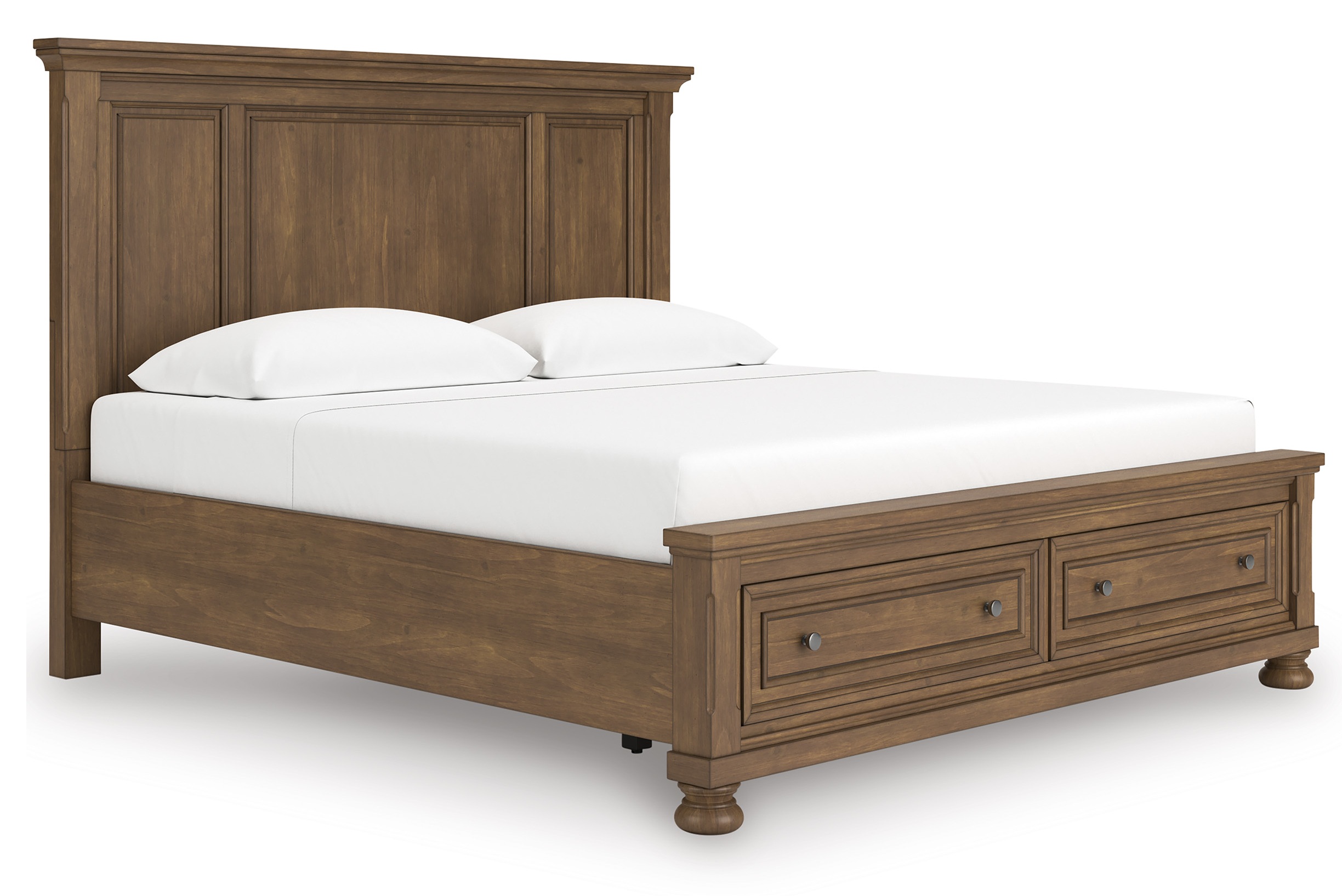 Feddinger Wood Panel Storage Bed, California King Size