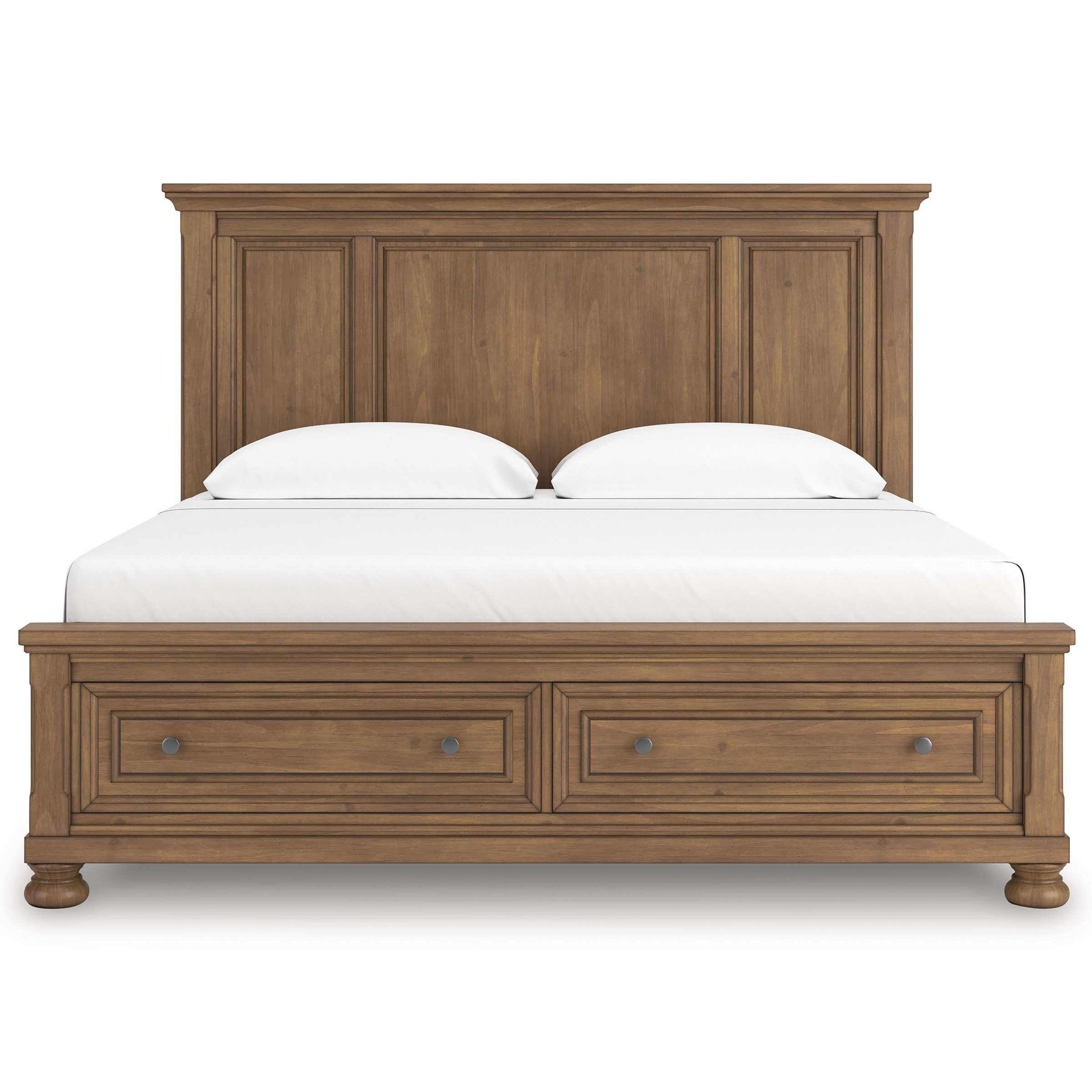 Feddinger Wood Panel Storage Bed, California King Size
