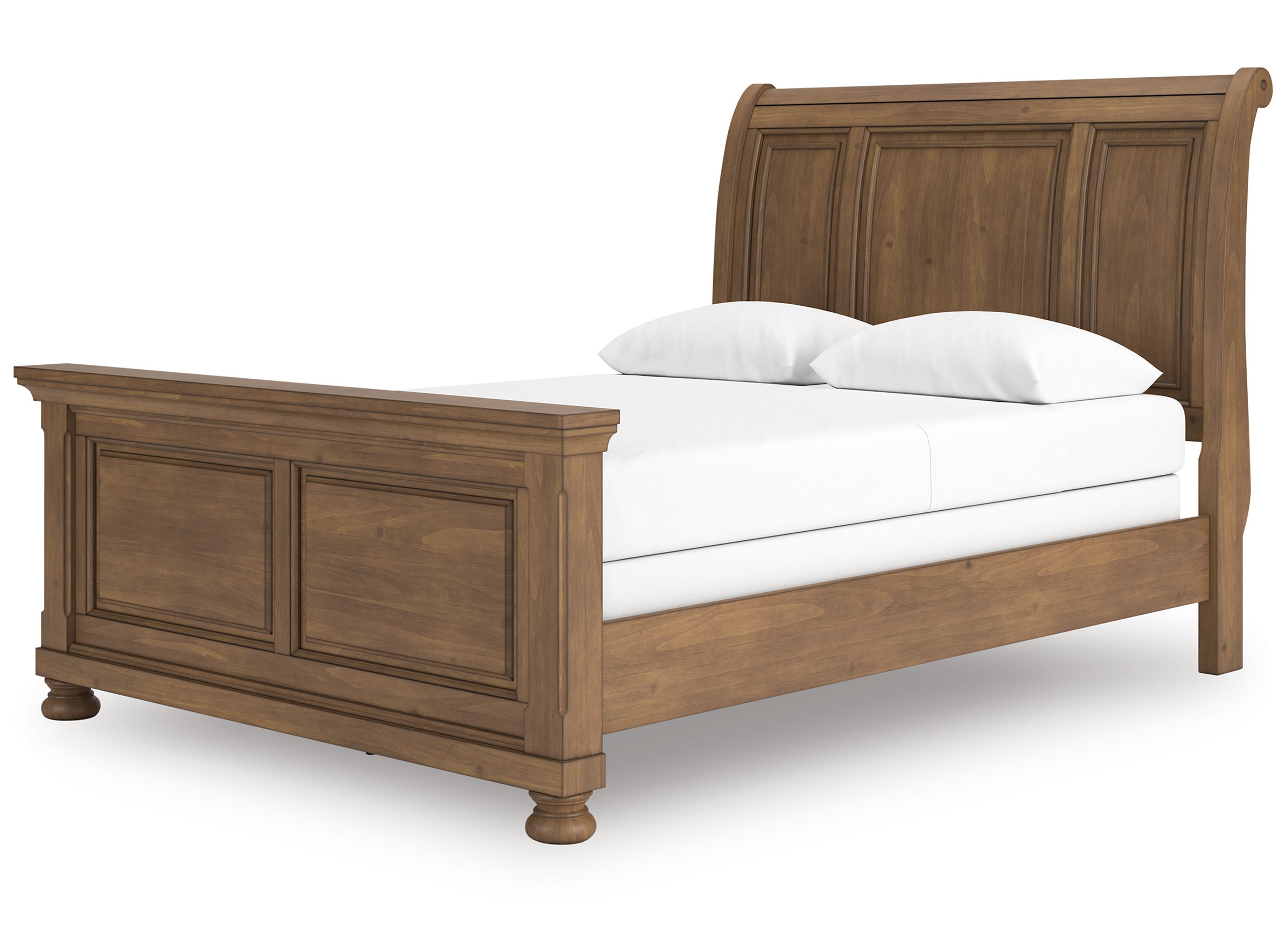 Feddinger Wood Sleigh Bed, Queen Size