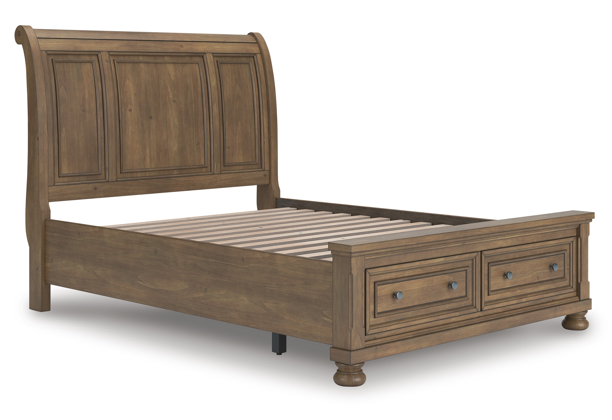 Feddinger Wood Sleigh Storage Bedroom Set