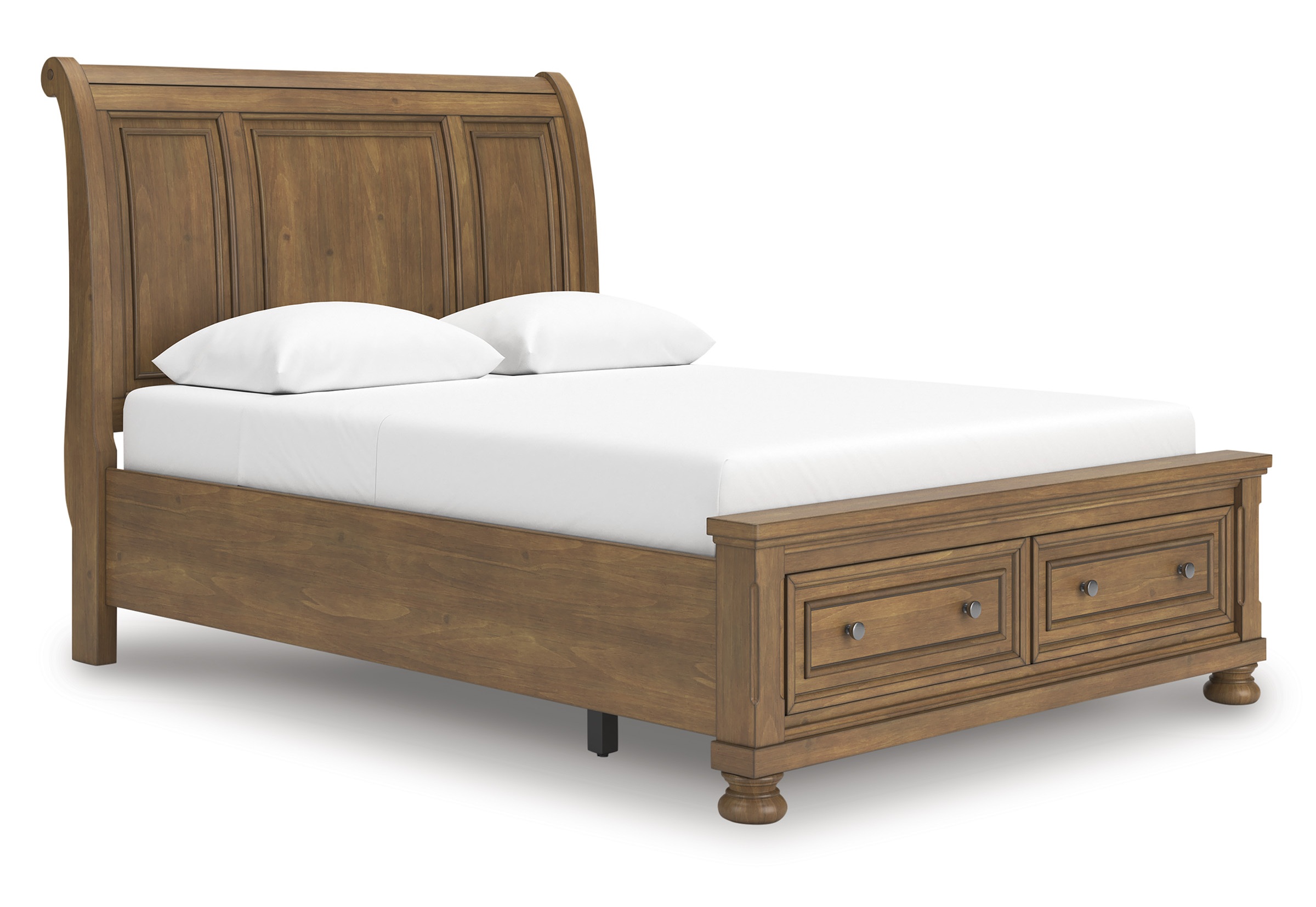 Feddinger Wood Sleigh Storage Bedroom Set