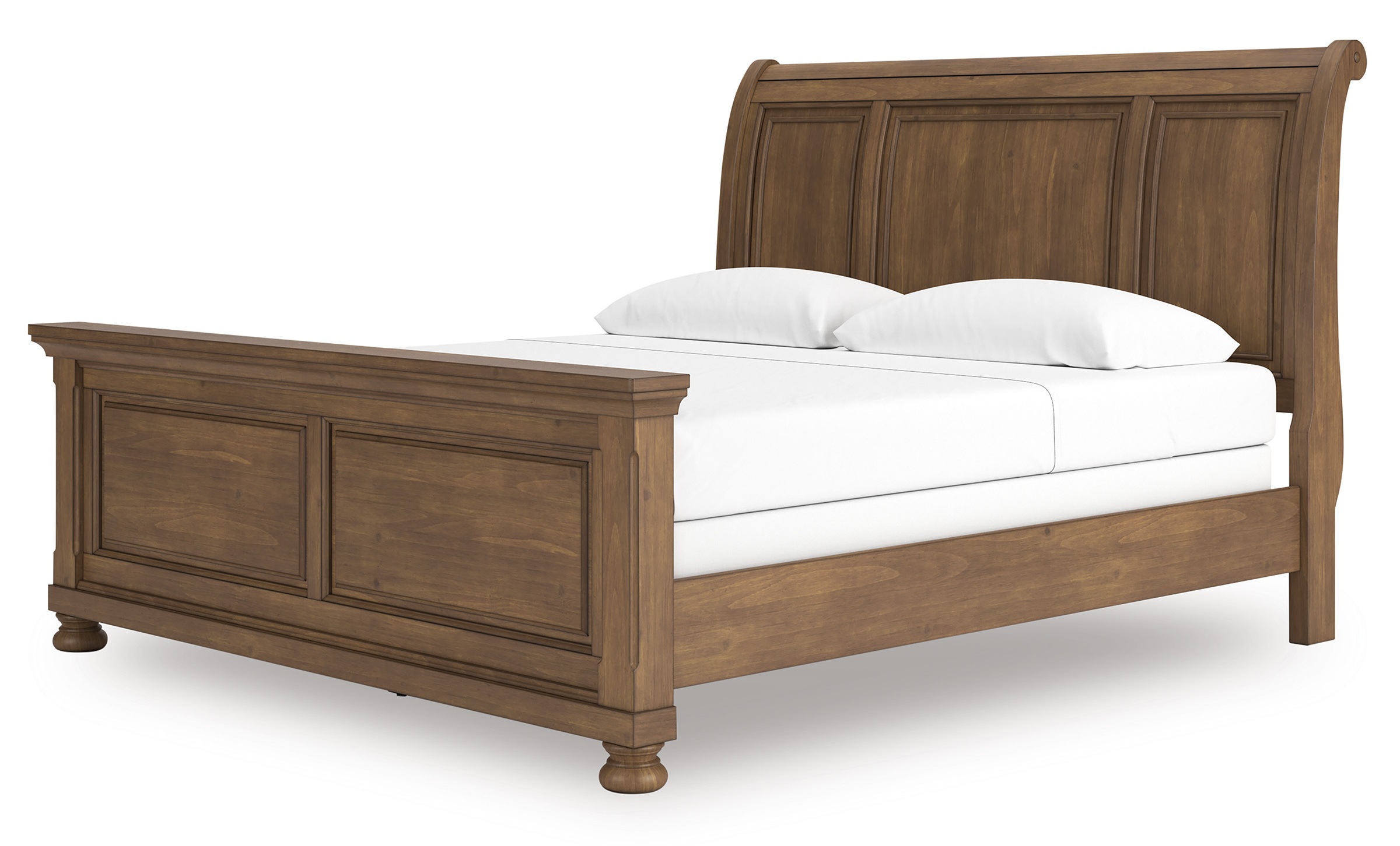 Feddinger Wood Sleigh Bed, California King Size