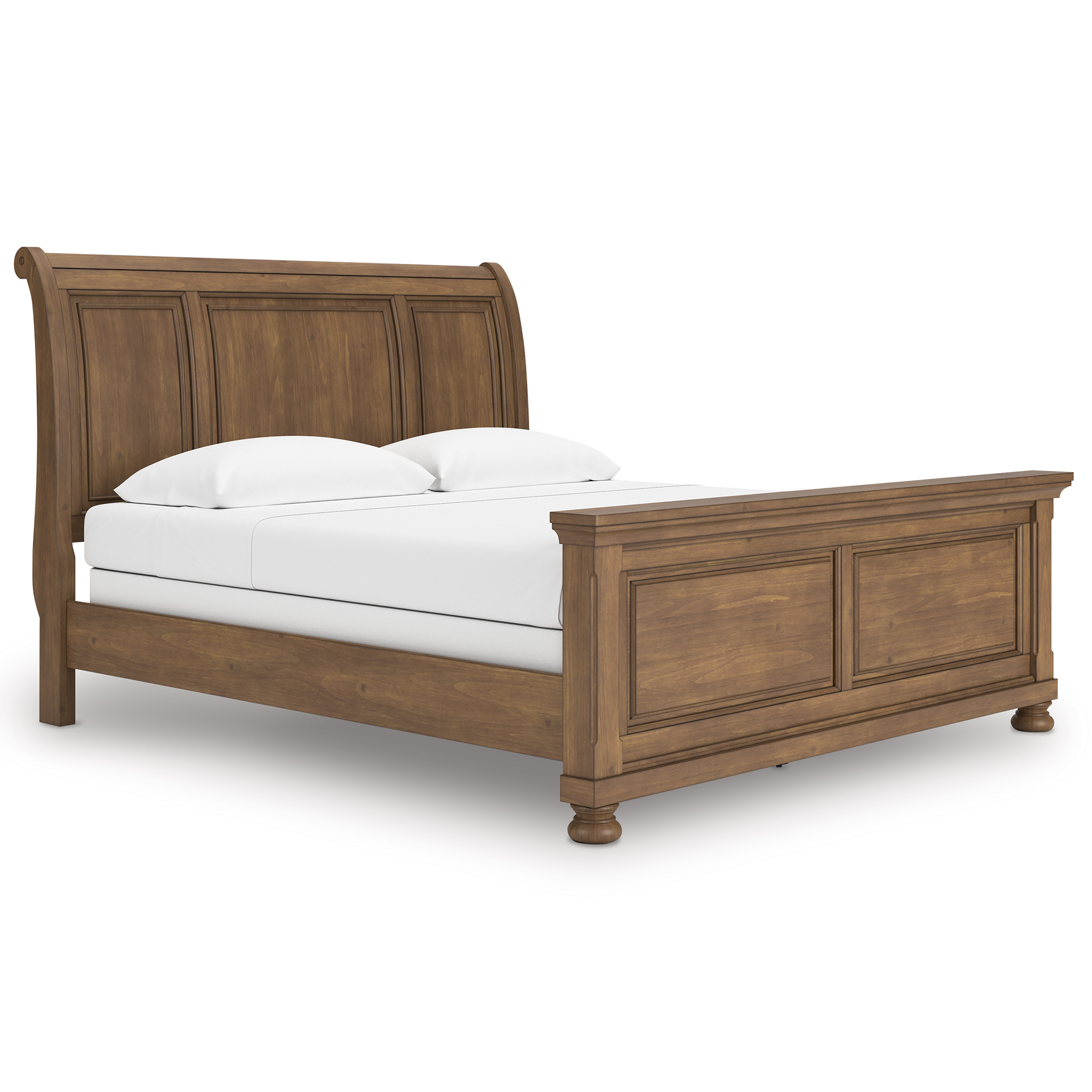 Feddinger Wood Sleigh Bed, California King Size