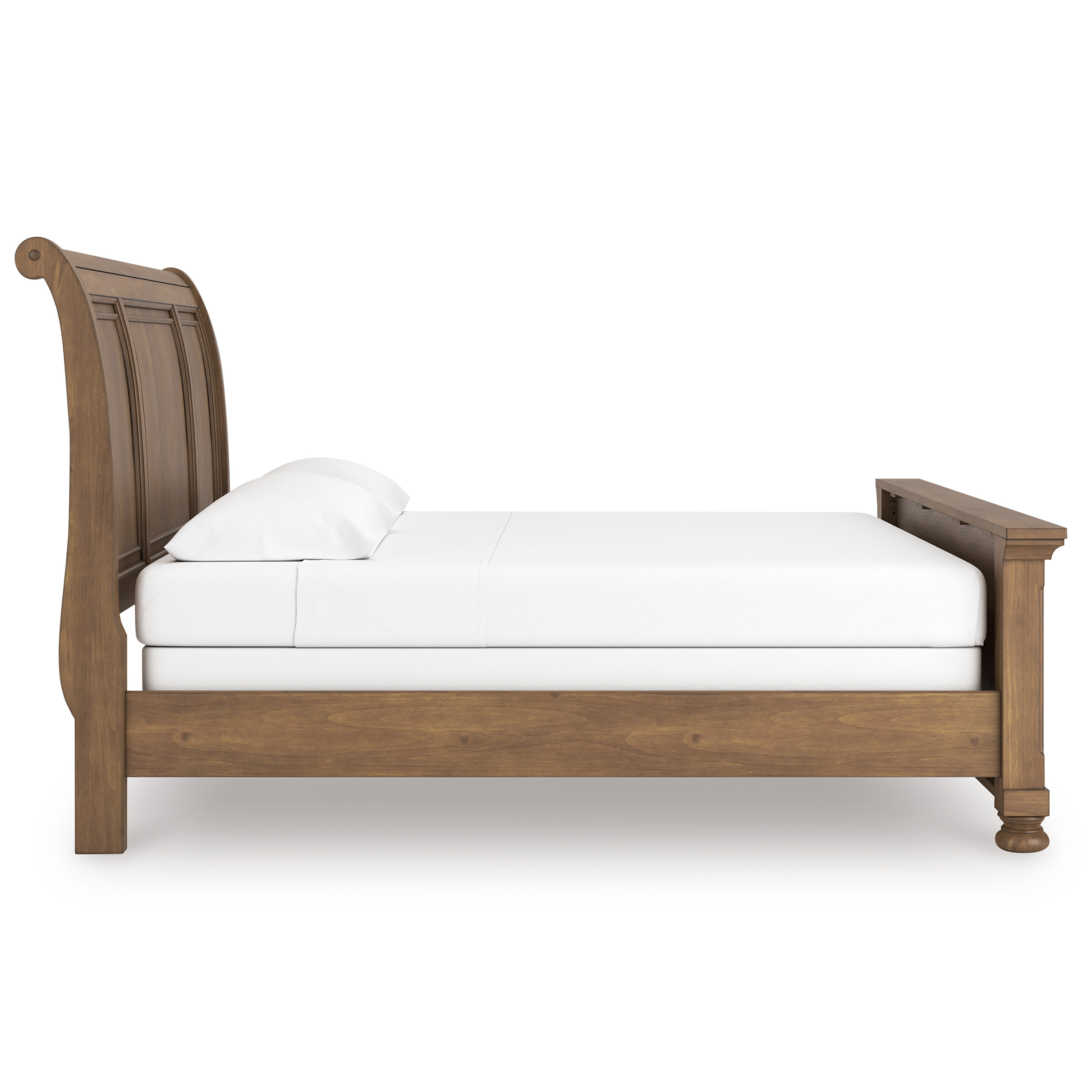Feddinger Wood Sleigh Bed, California King Size