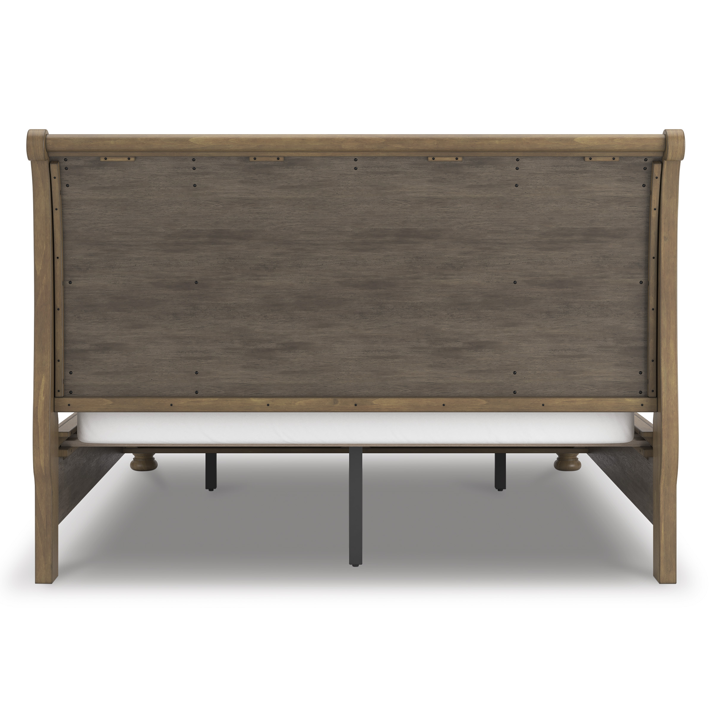 Feddinger Wood Sleigh Storage Bed, King Size