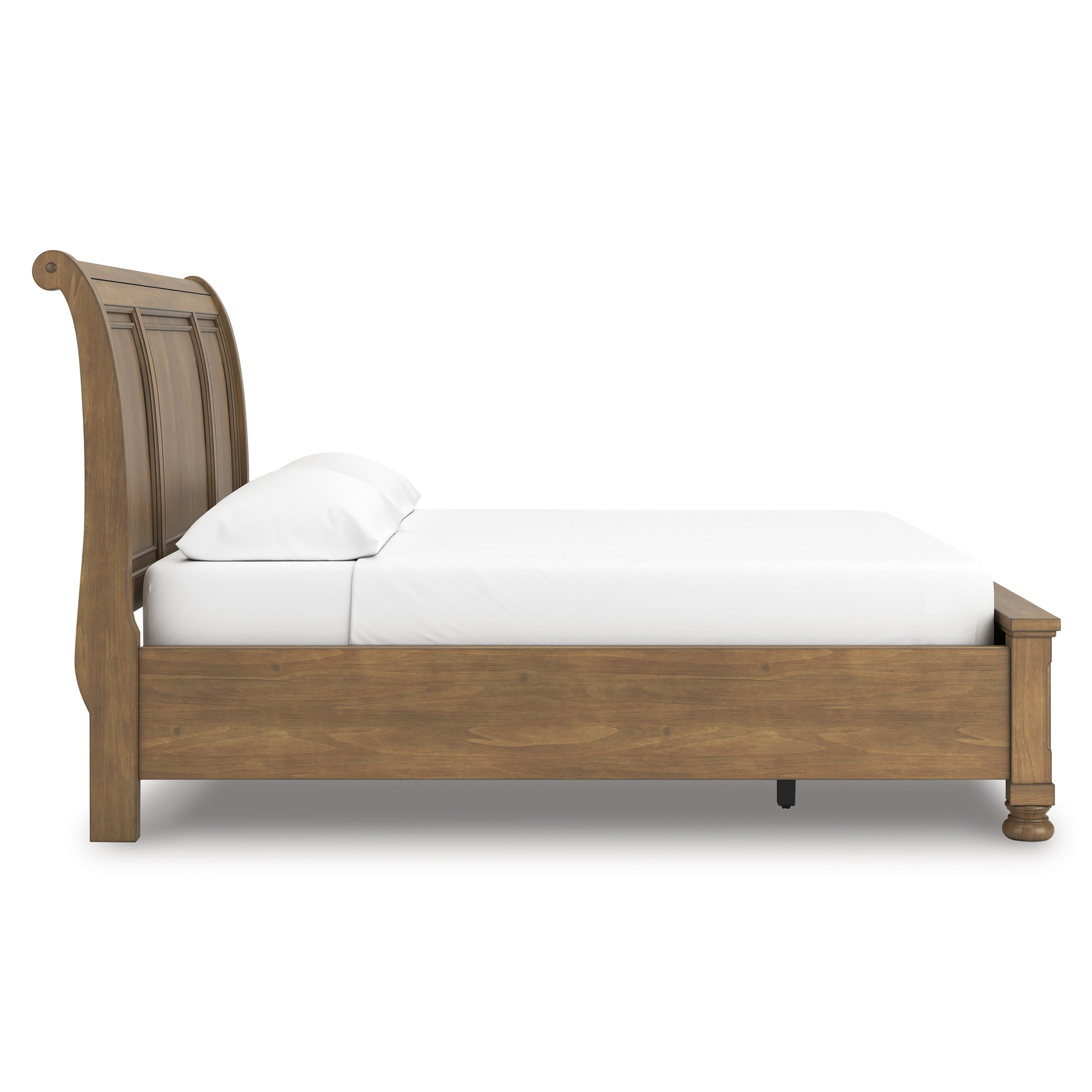 Feddinger Wood Sleigh Storage Bed, King Size
