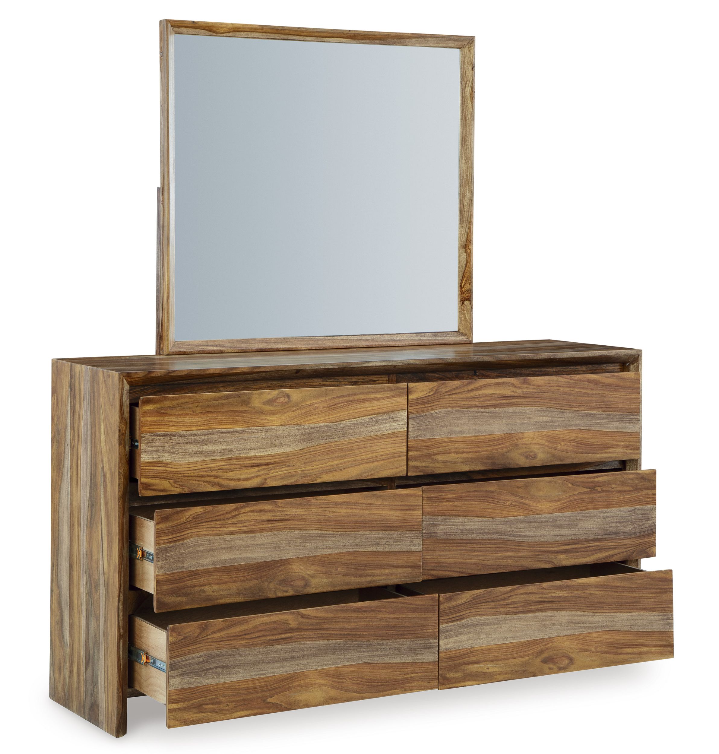 Dressonni Wood Double Dresser w/6 Drawers