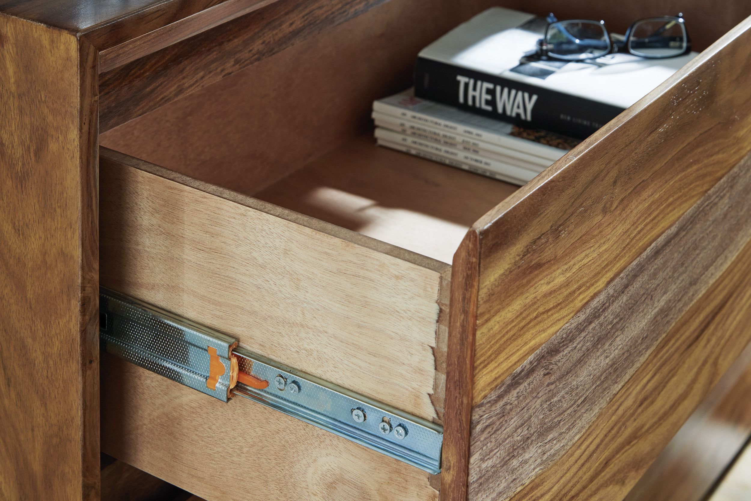 Dressonni Wood Double Dresser w/6 Drawers