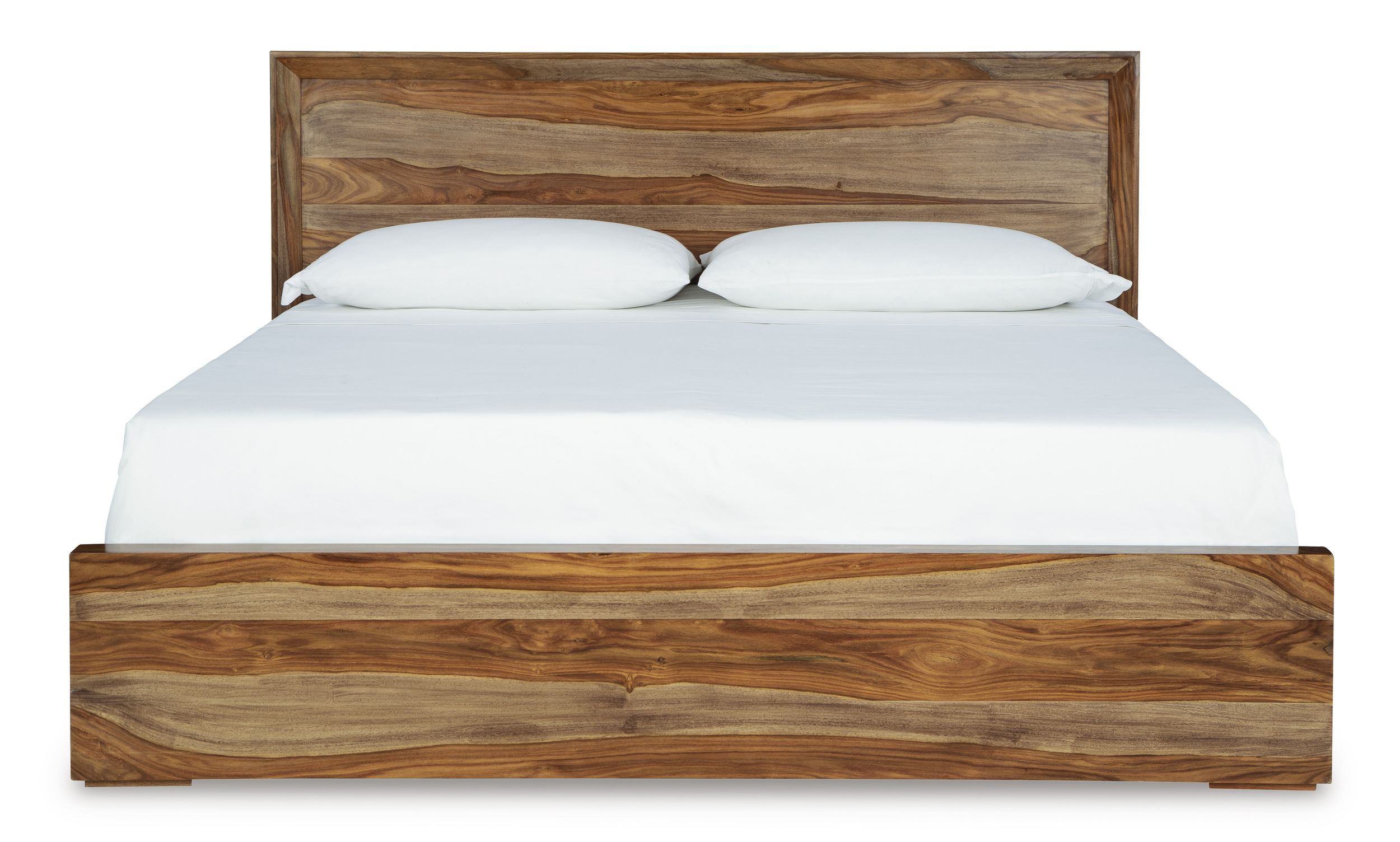 Dressonni Wood Panel Bed, California King Size
