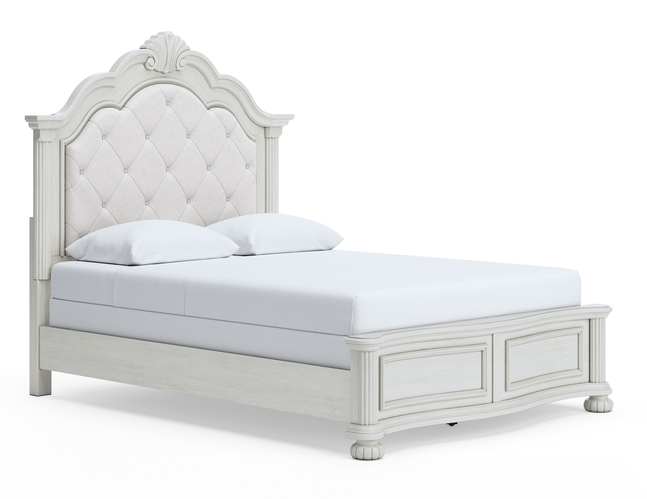 Montelaine Wood/Fabric Upholstered Panel Bedroom Set
