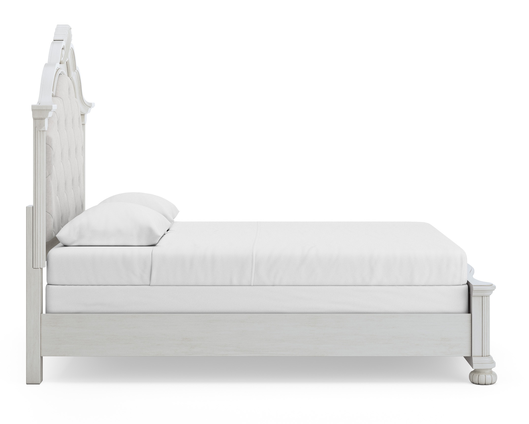 Montelaine Wood/Fabric Upholstered Panel Bed, Queen Size
