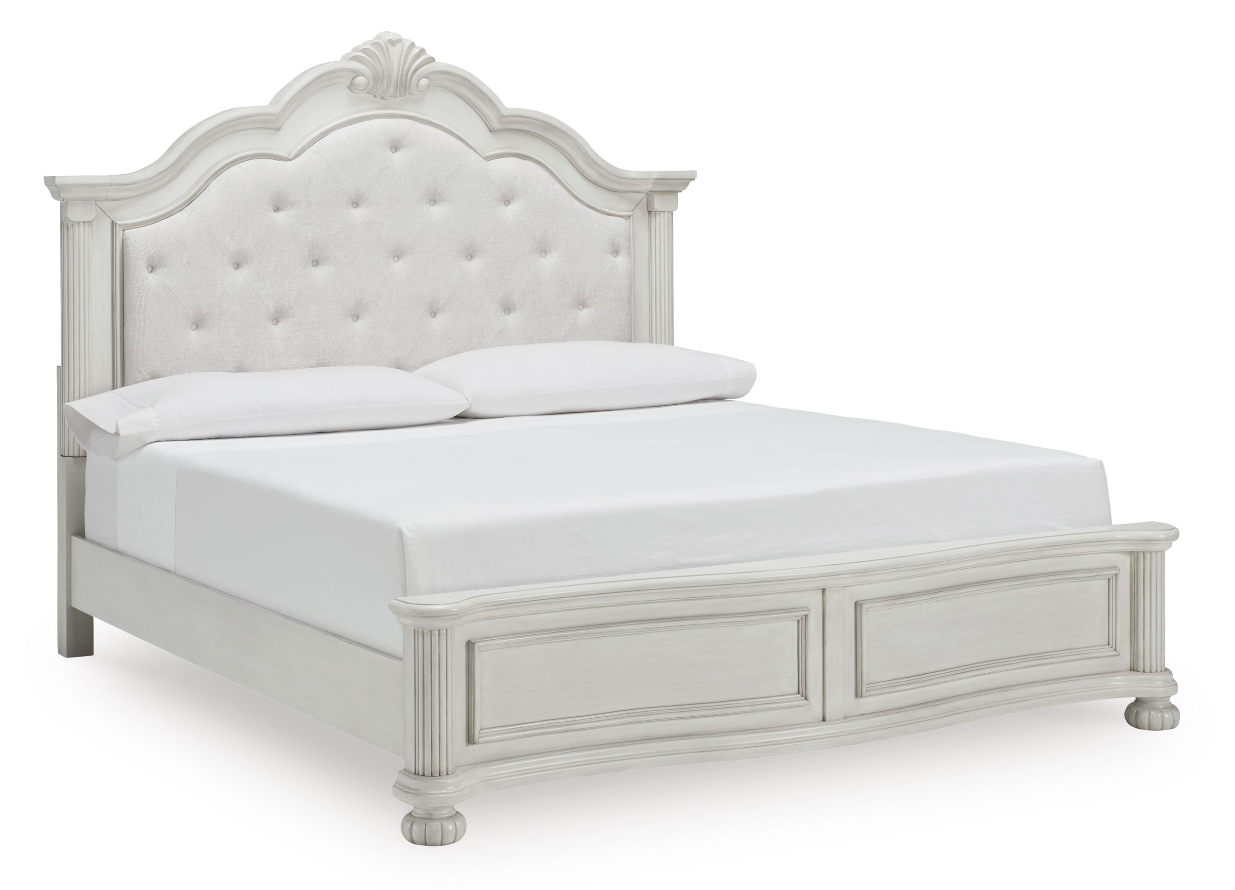 Montelaine Wood/Fabric Upholstered Panel Bedroom Set