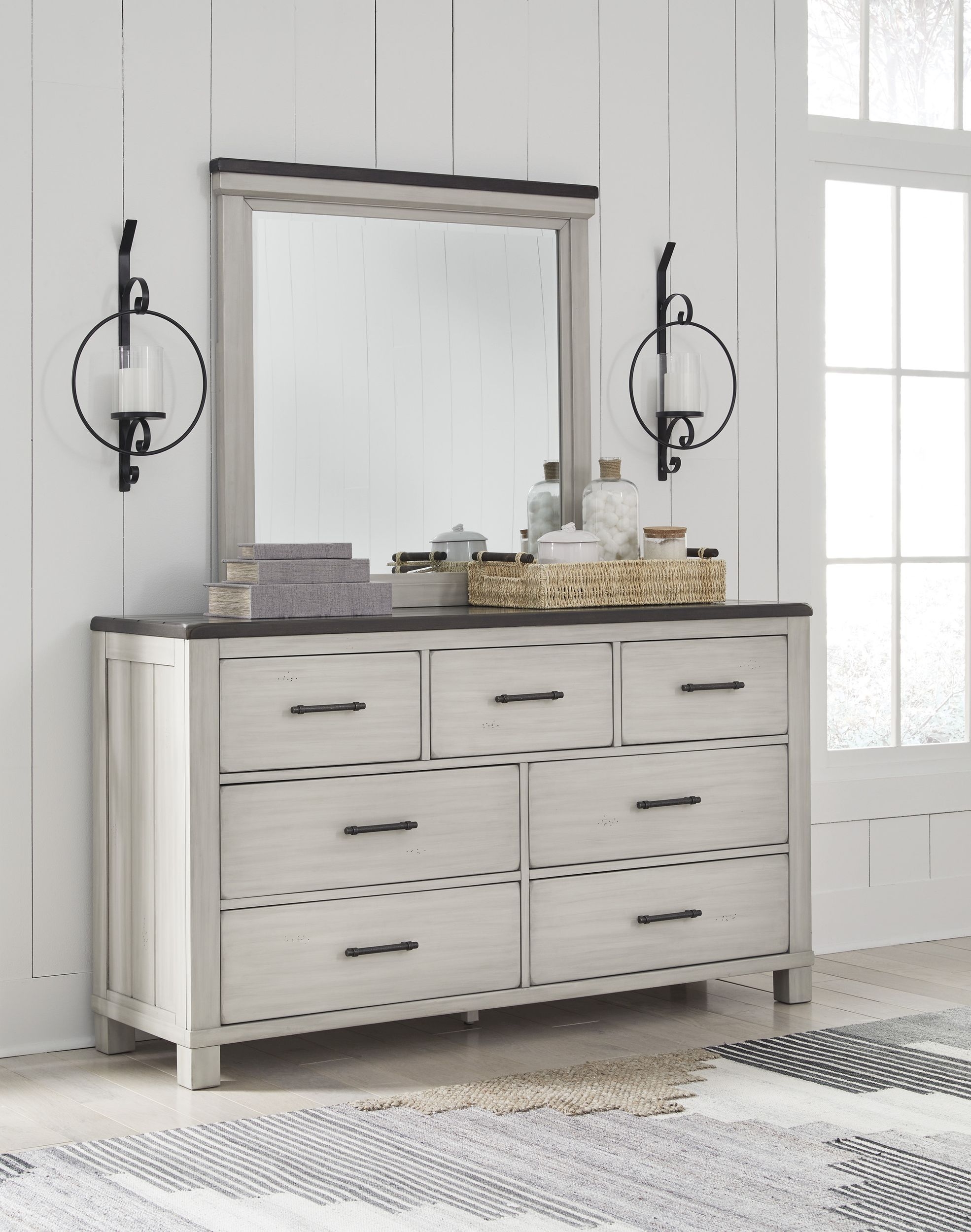 Darborn Wood Veneer Mirror
