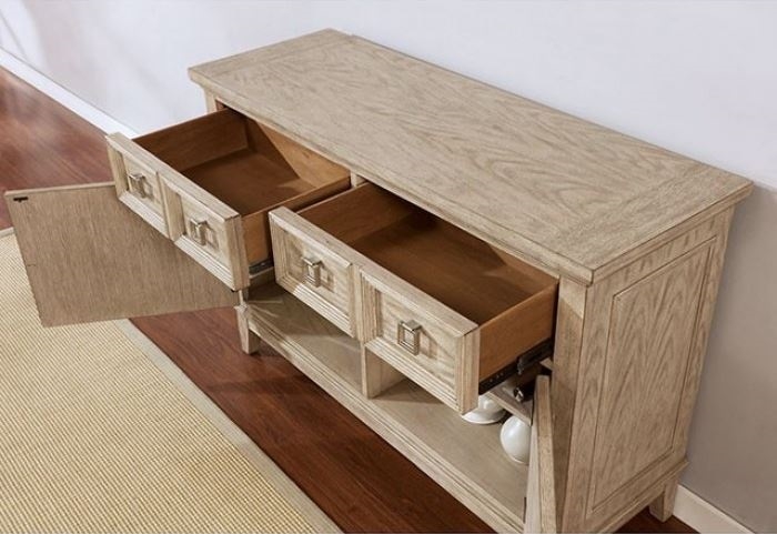 Cerise Wood Server w/2 Doors & 2 Drawers