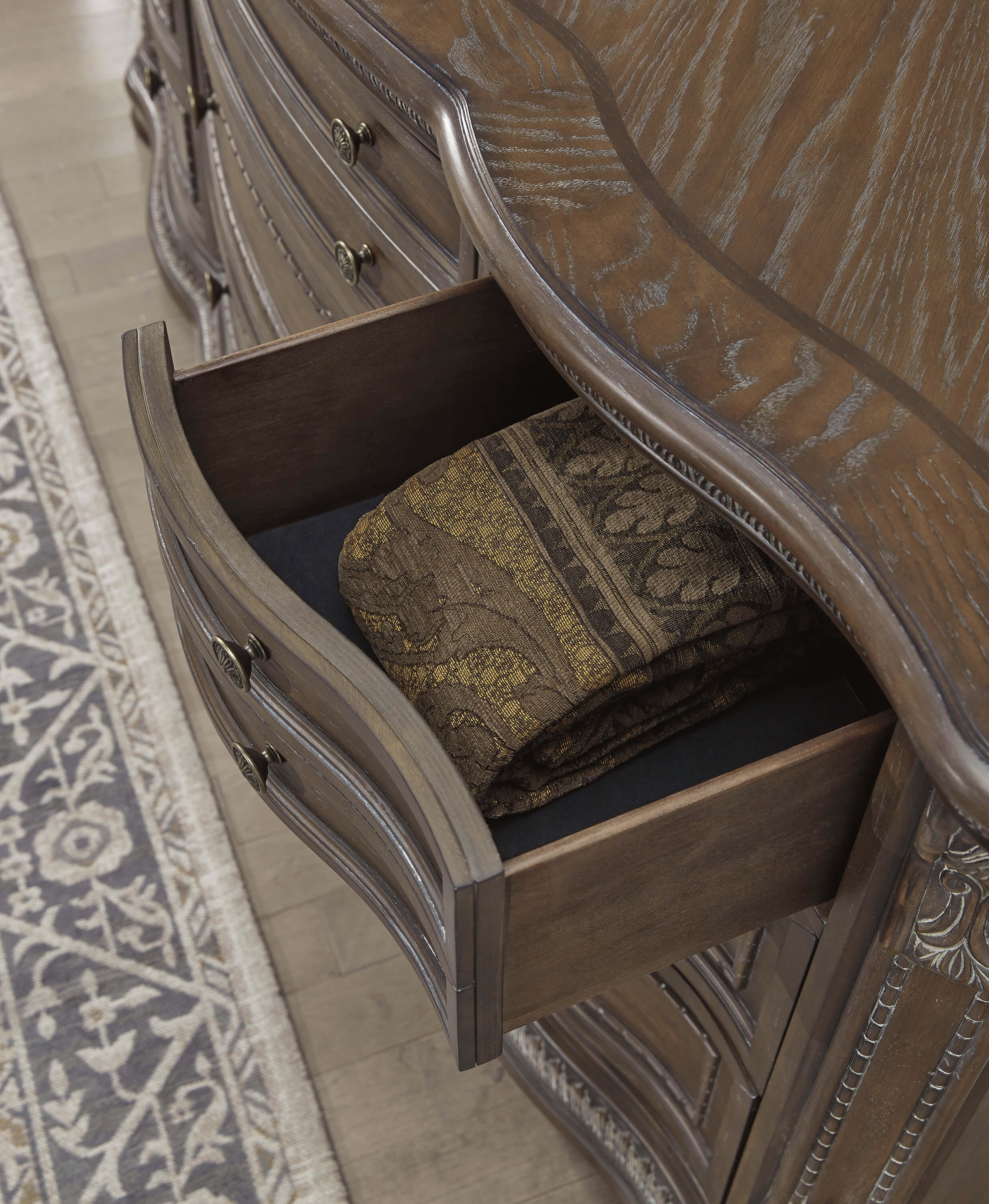 Charmond Fabric Upholstered Sleigh Bedroom Set