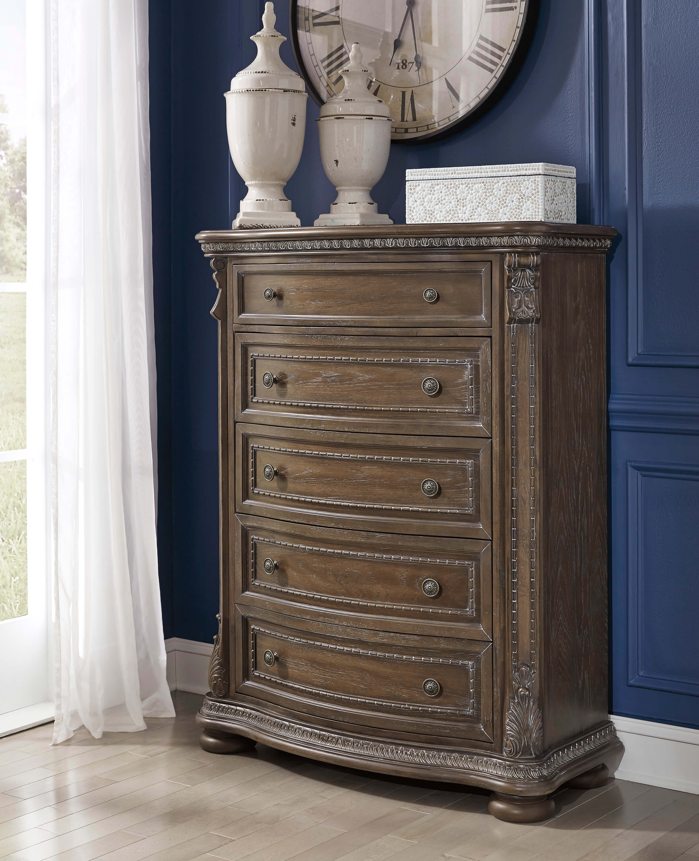 Charmond Wood 5-Drawer Chest