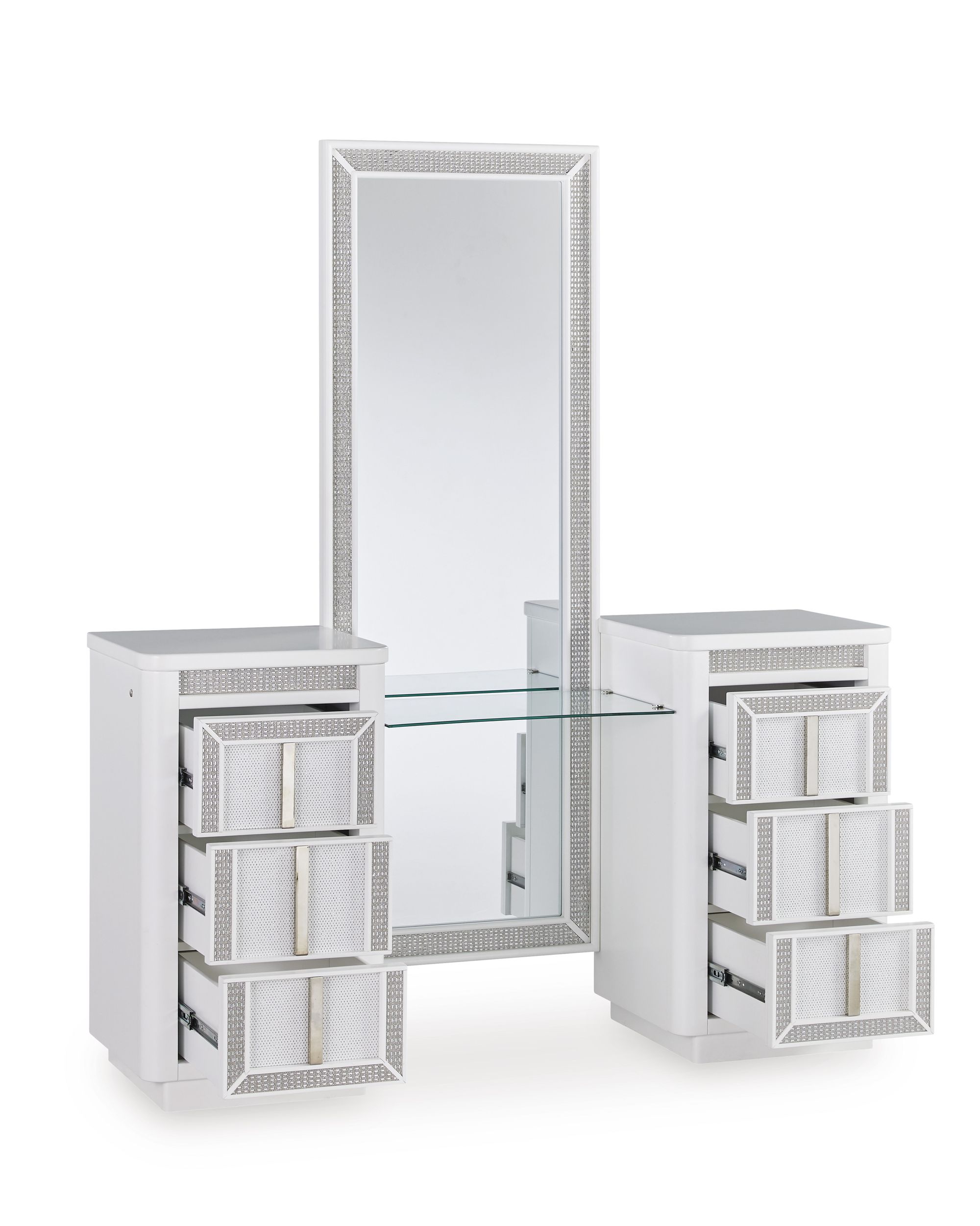 Chalanna - Vanity With Mirror - White