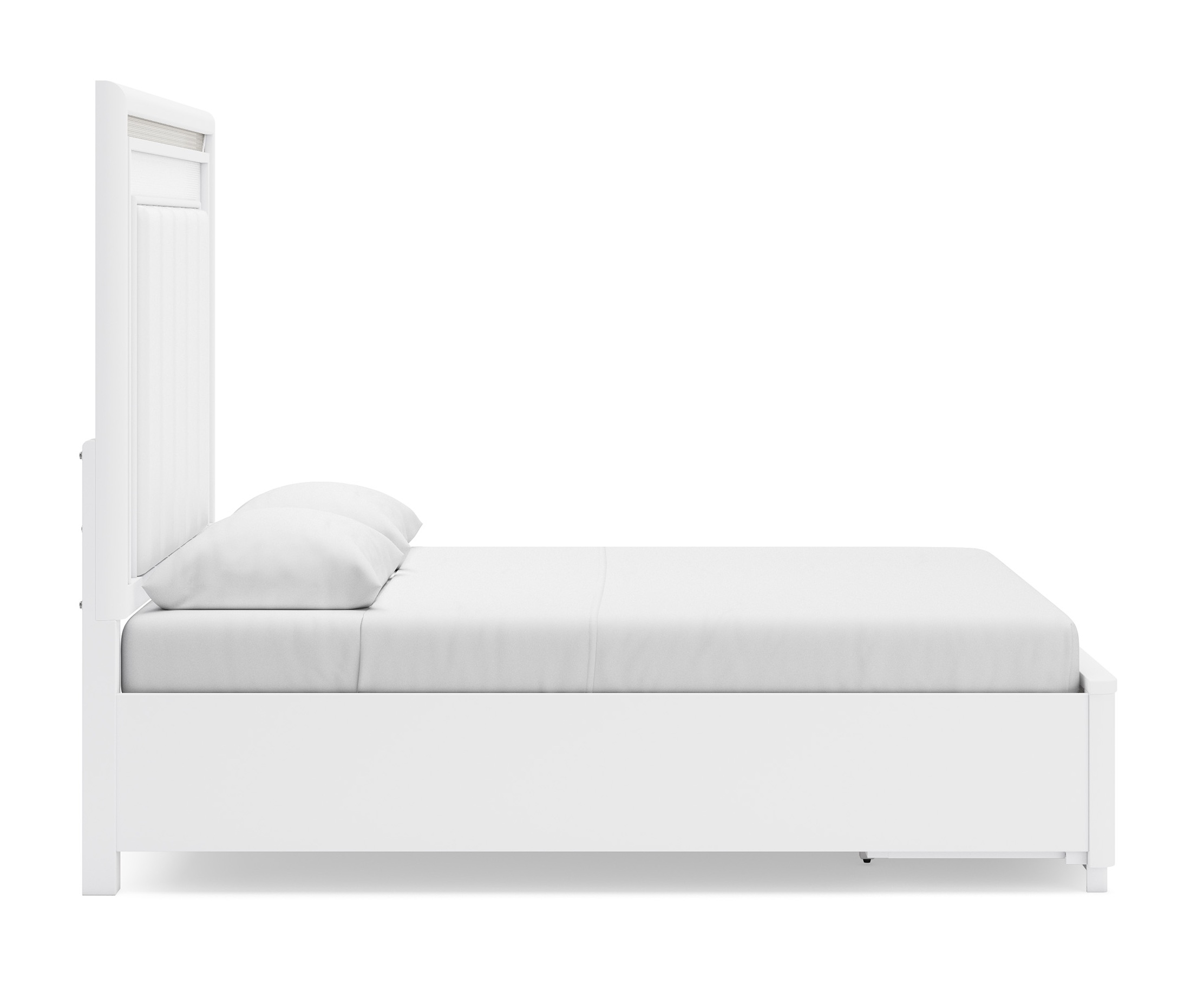 Chalanna Upholstered Storage Bed w/LED Light, Queen Size