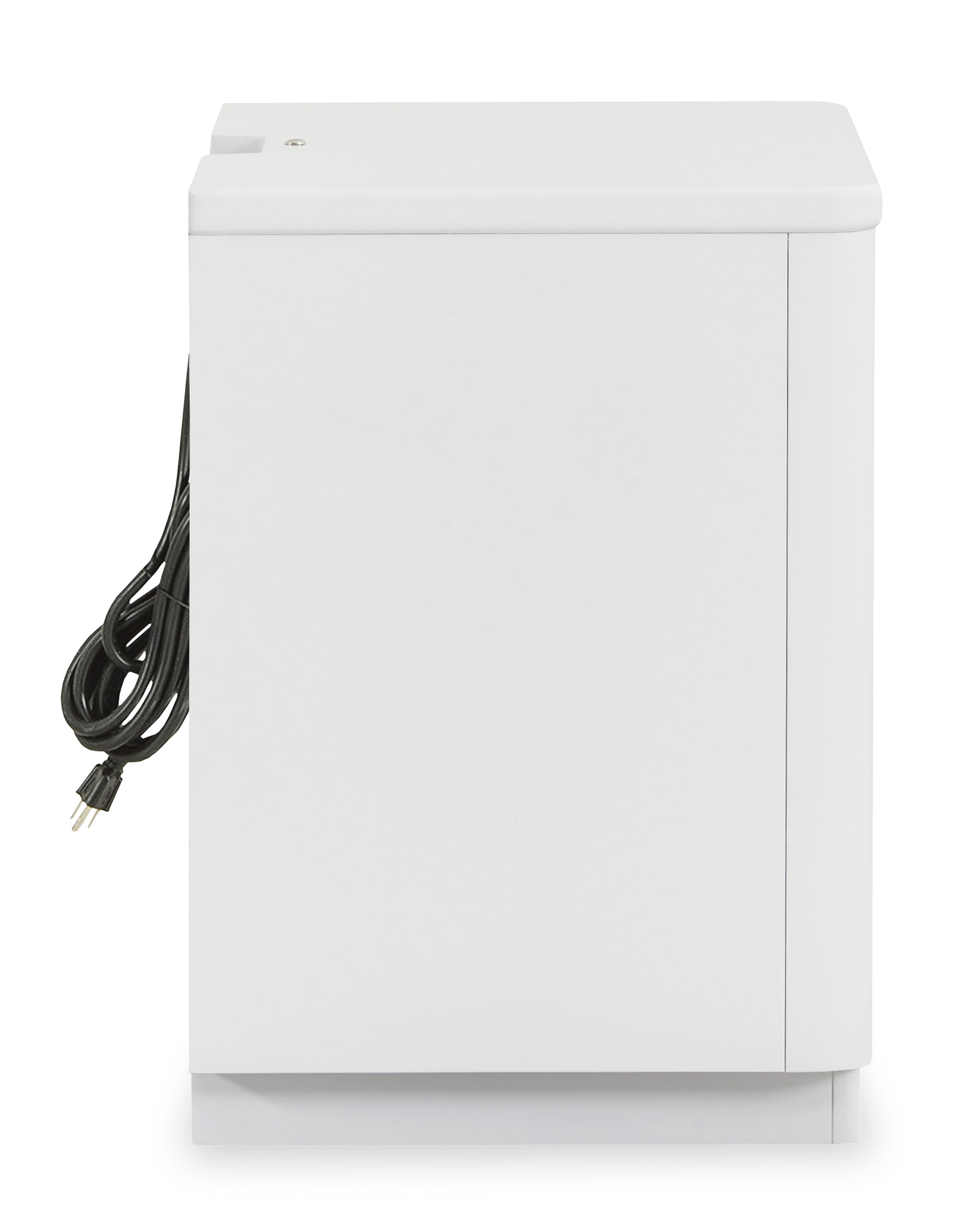 Chalanna Wood 2-Drawer Nightstand w/LED Light & USB Charger