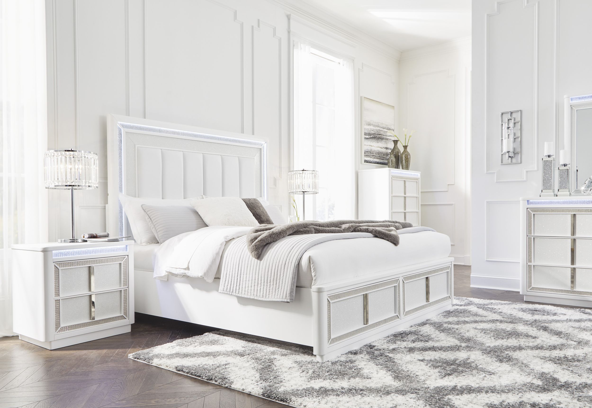 Chalanna King Upholstered Storage Bed