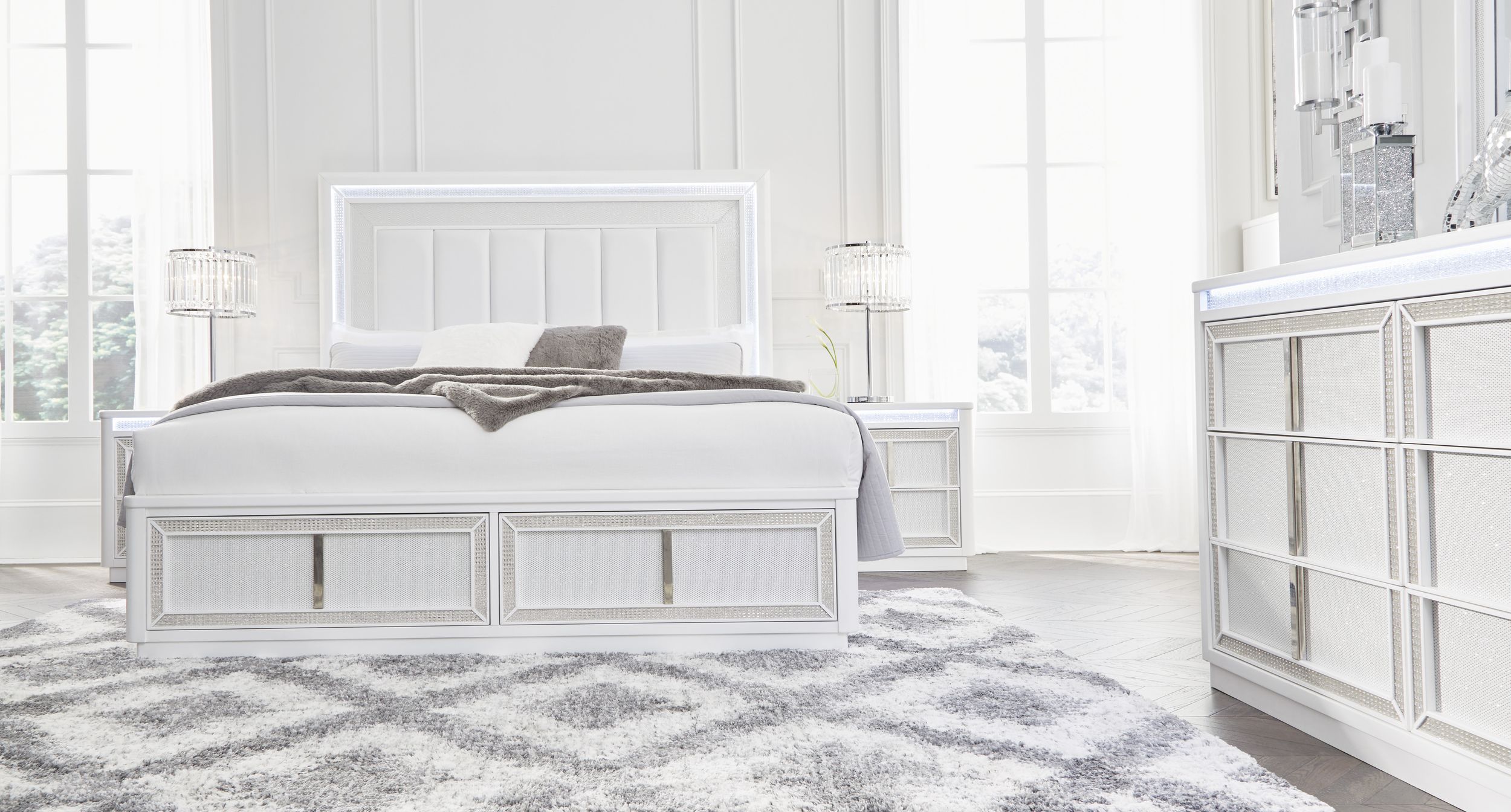 Chalanna King Upholstered Storage Bed