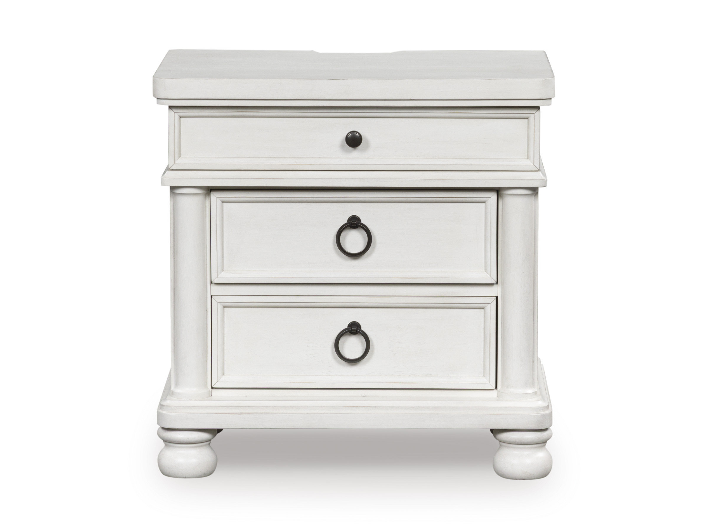 Rowlenstown Wood/MDF Night Stand w/3 Drawers
