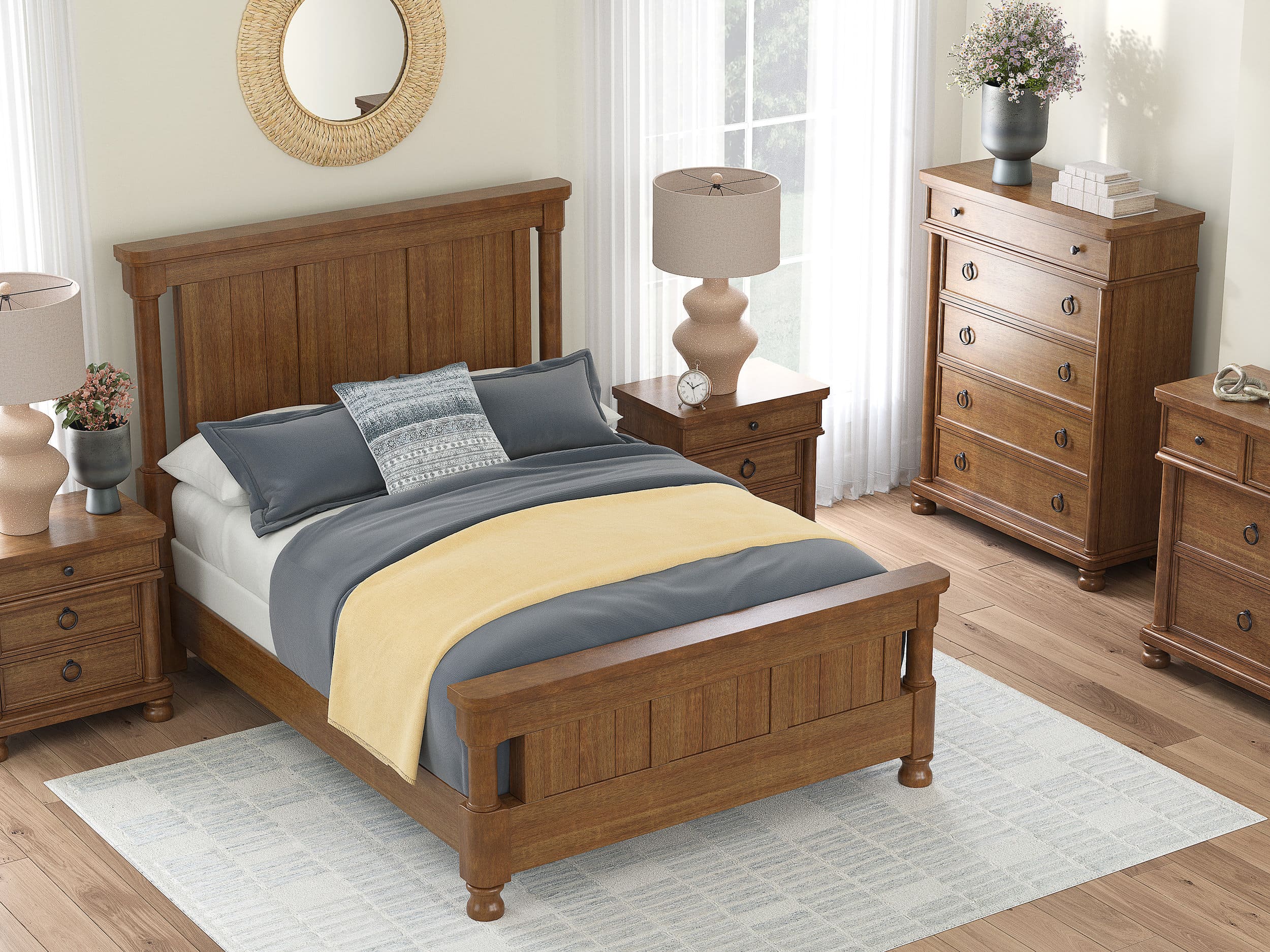 Rowlenstown Wood/MDF Bedroom Set