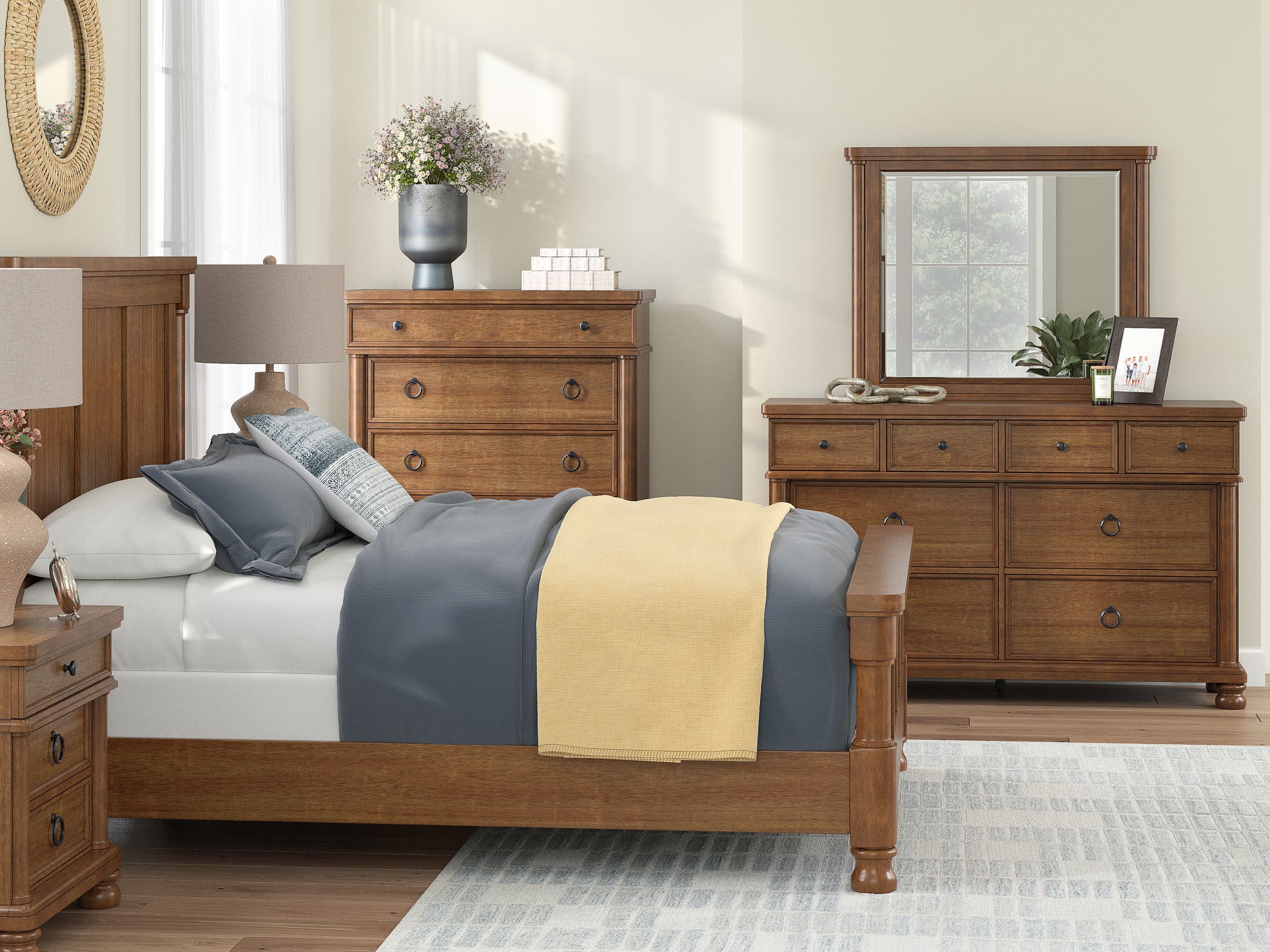 Rowlenstown Wood/MDF Bedroom Set
