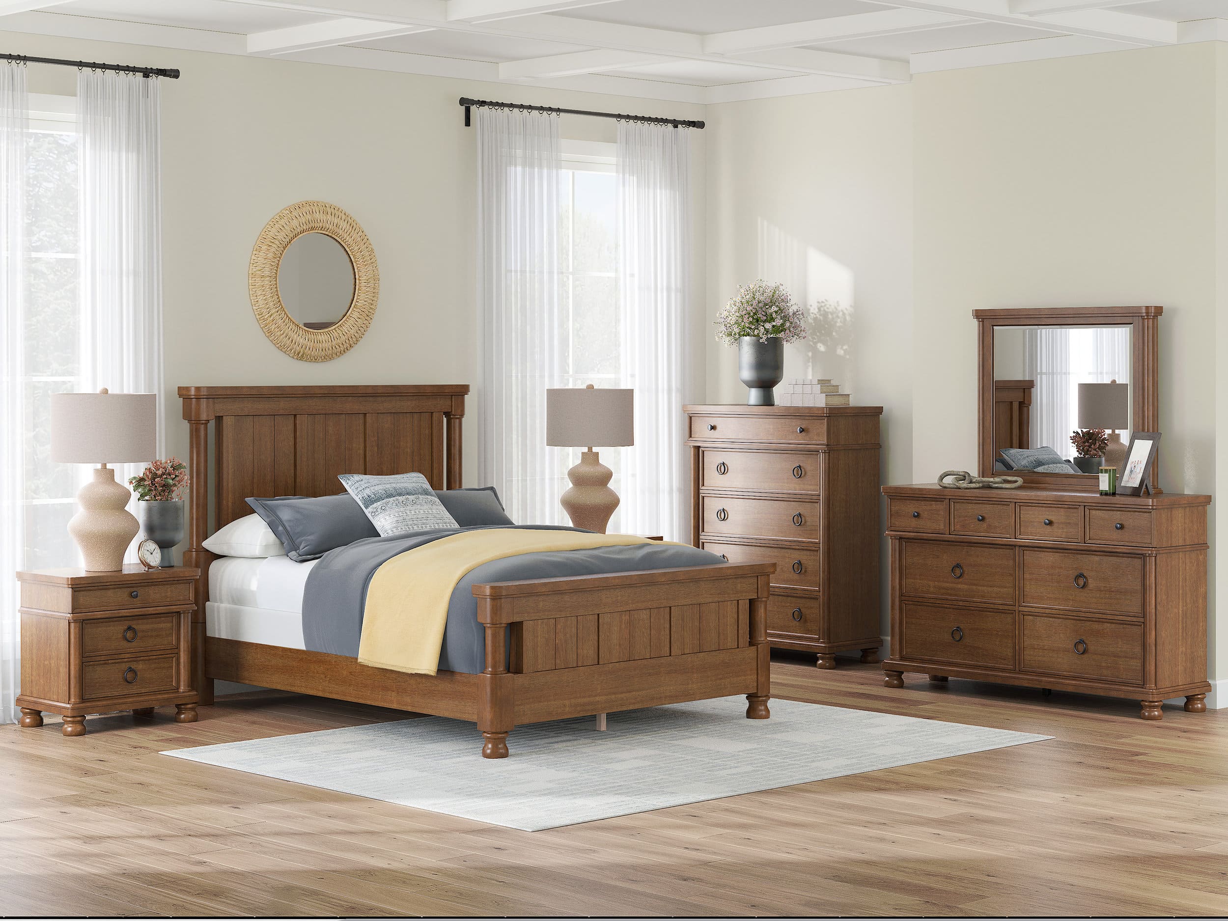 Rowlenstown Wood/MDF Poster Bed, Queen Size
