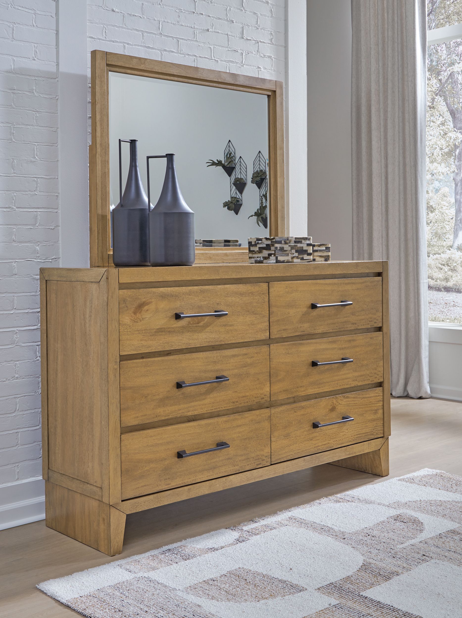 Sherbana Wood Panel Bedroom Set