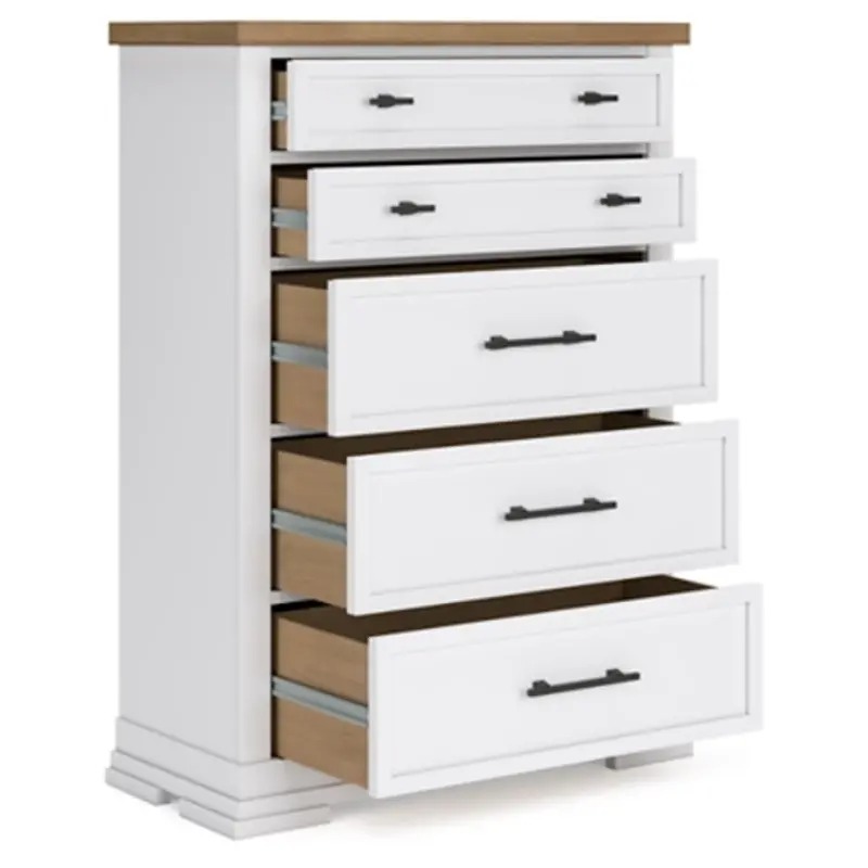 SM Ashbryn Wood Chest w/5 Drawers