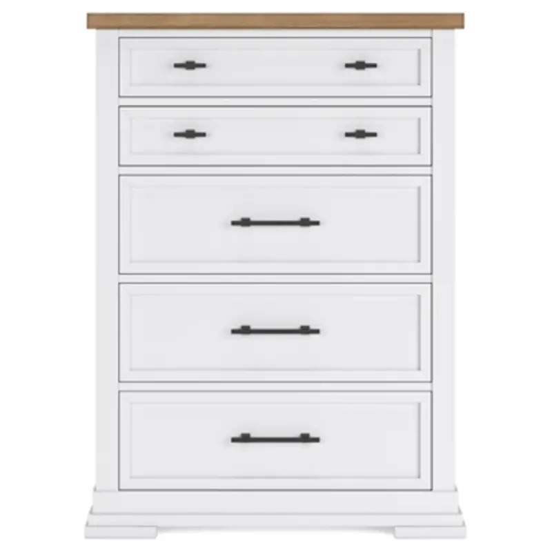 SM Ashbryn Wood Chest w/5 Drawers