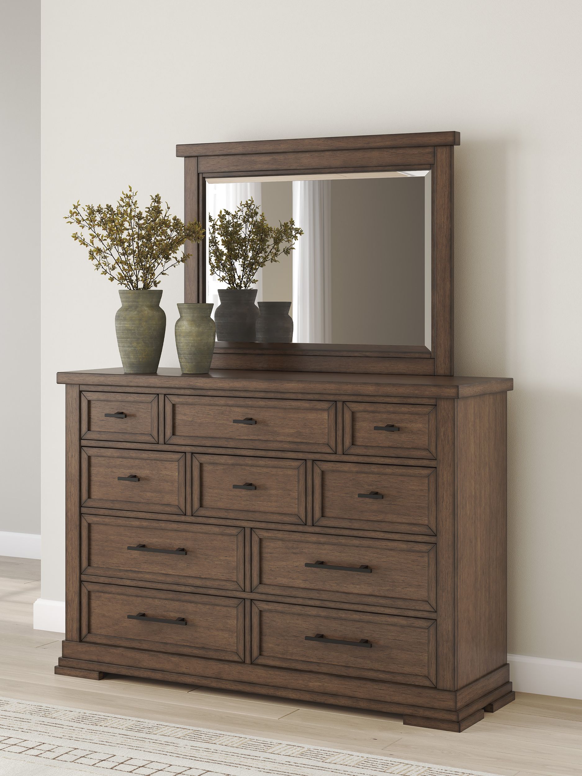Taffenbrook Wood Dresser w/10 Drawers