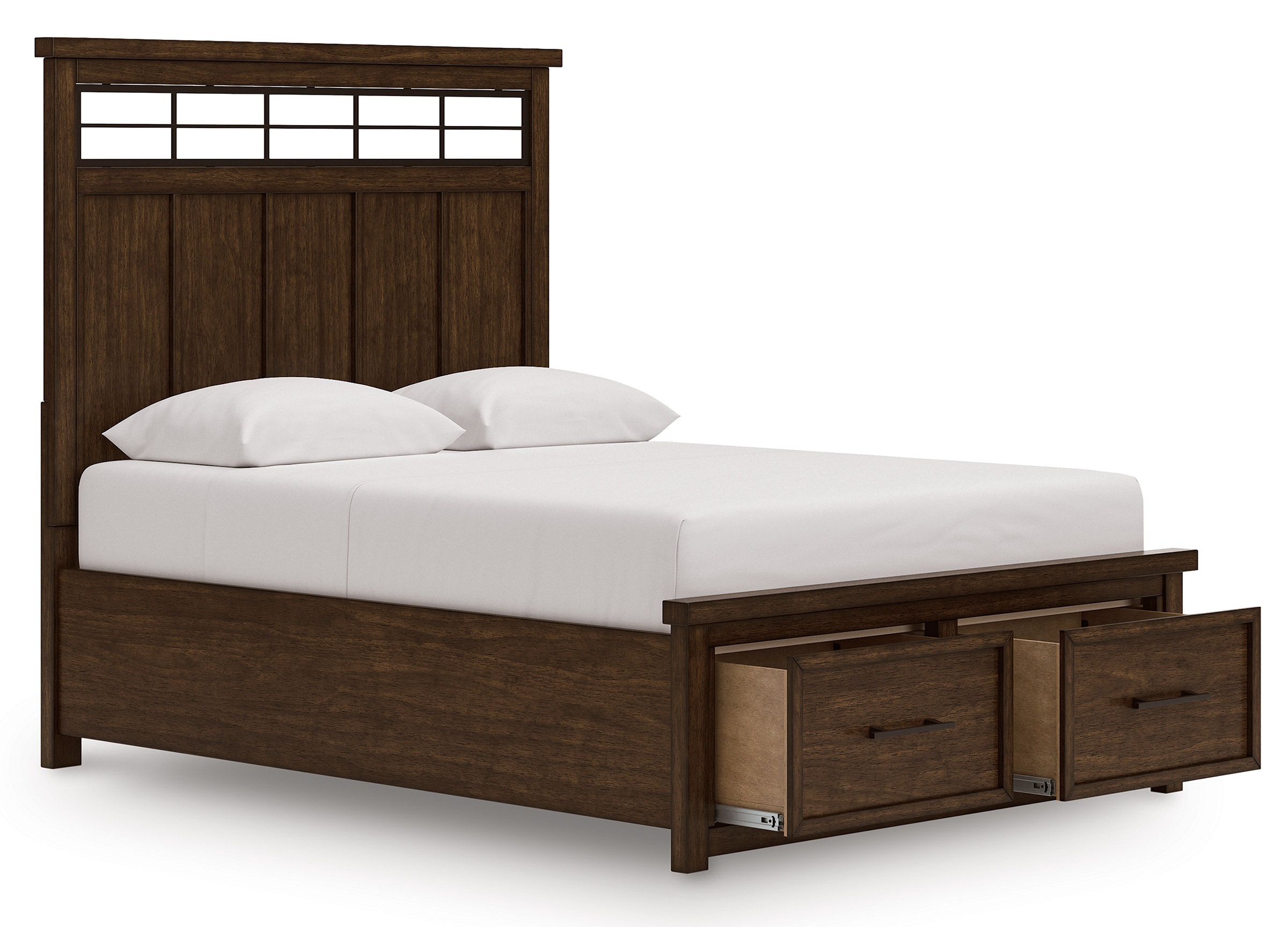 Taffenbrook Wood Panel Storage Bed