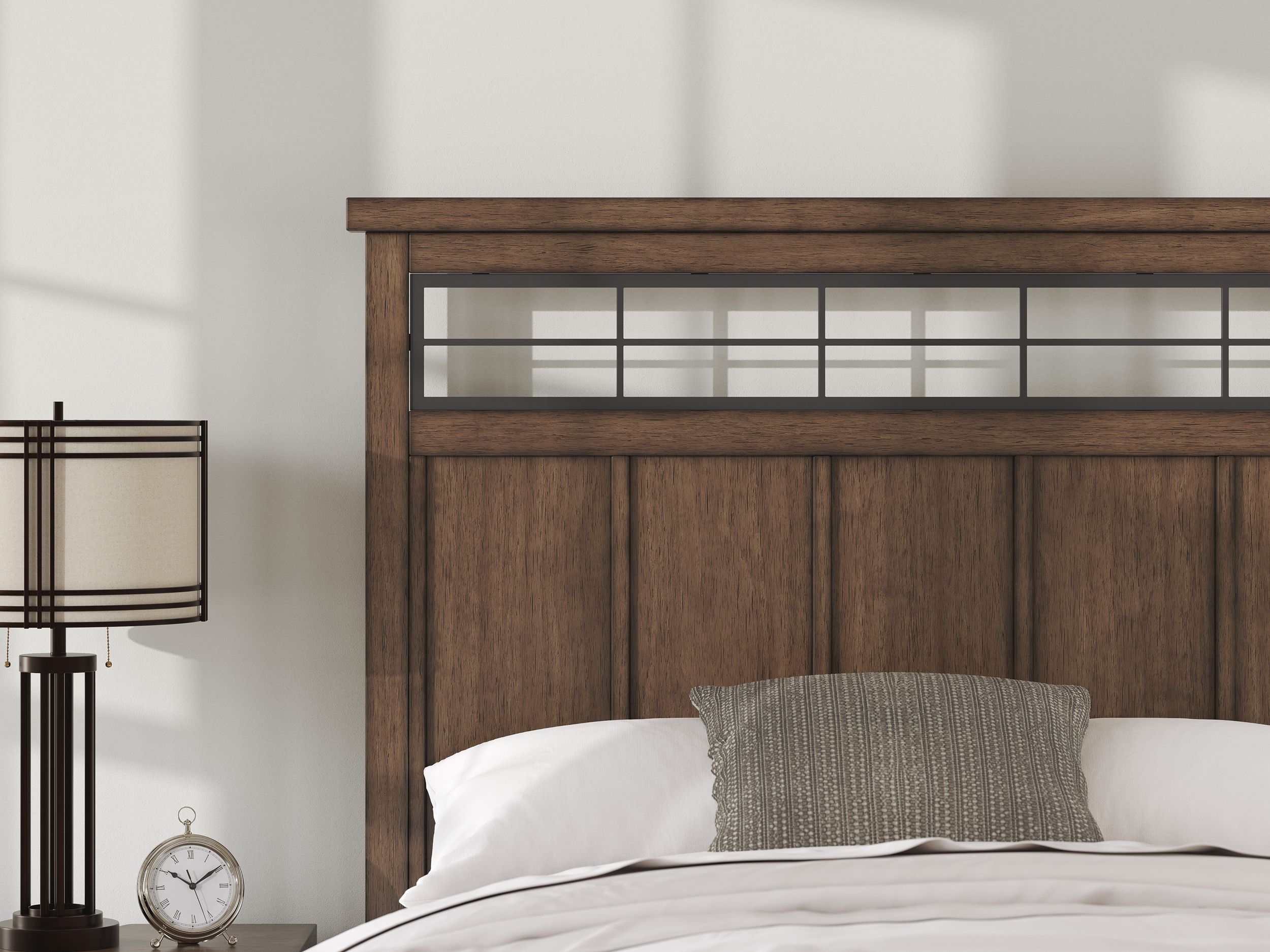 Taffenbrook Wood Panel Storage Bed