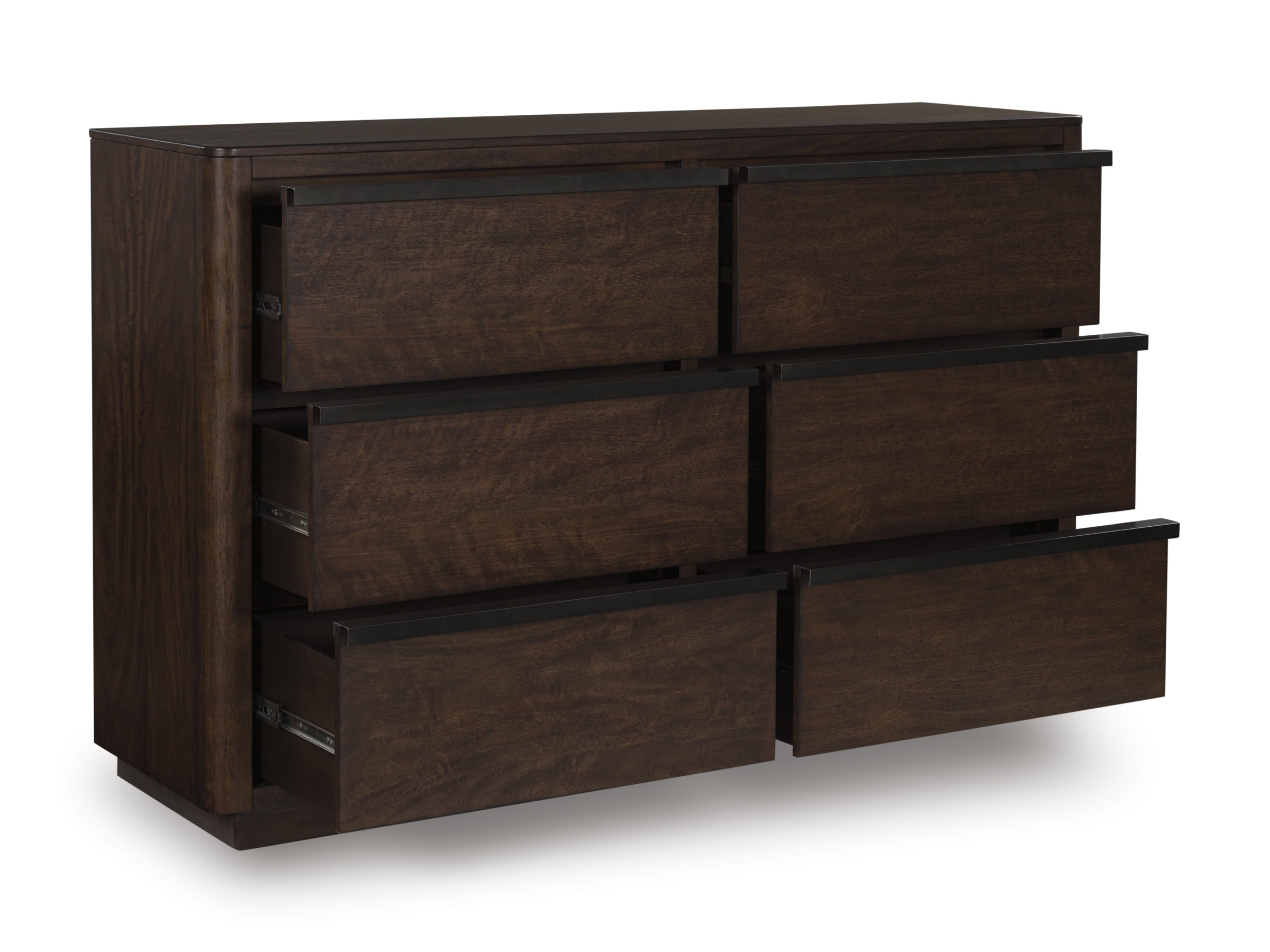 Dilenno Wood Double Dresser w/6 Drawers