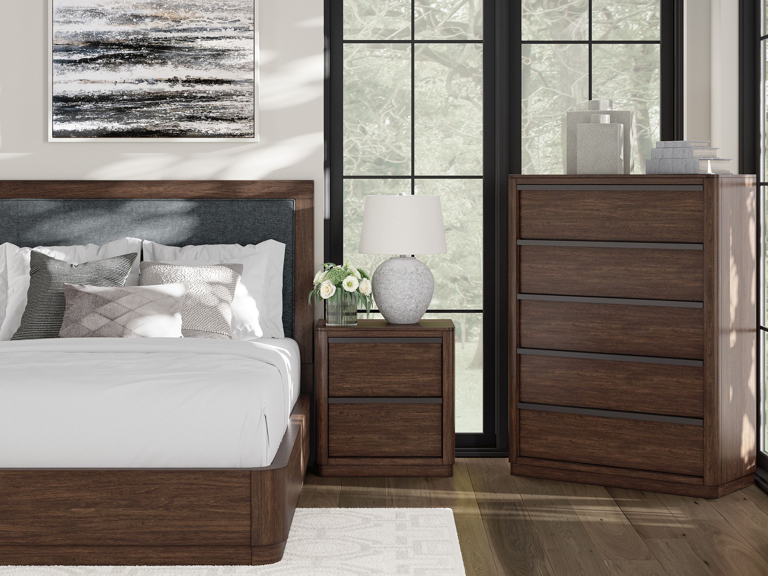 Dilenno Wood Chest w/5 Drawers