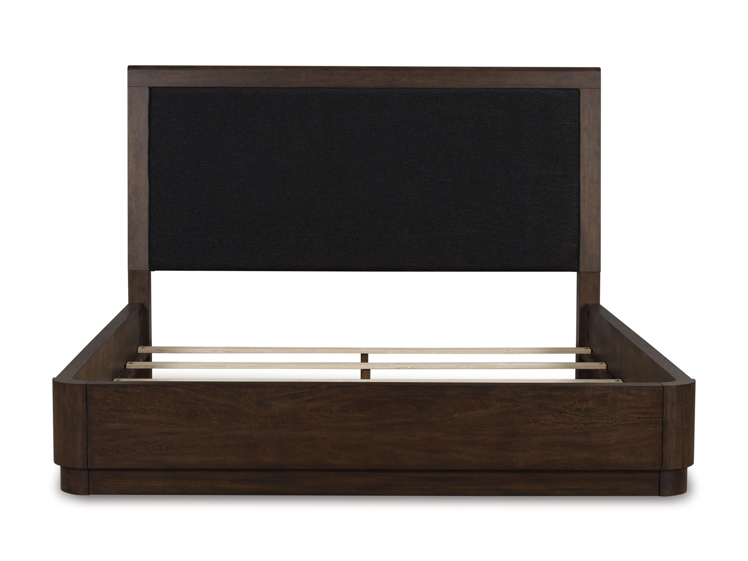 Dilenno Fabric/Wood Panel Bed w/USB Charger