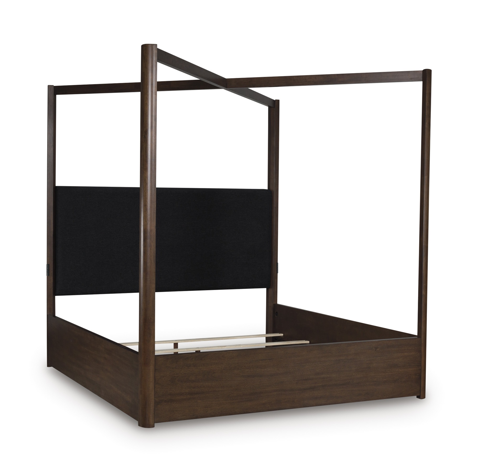 Dilenno Fabric/Wood Canopy Bedroom Set w/USB Charger