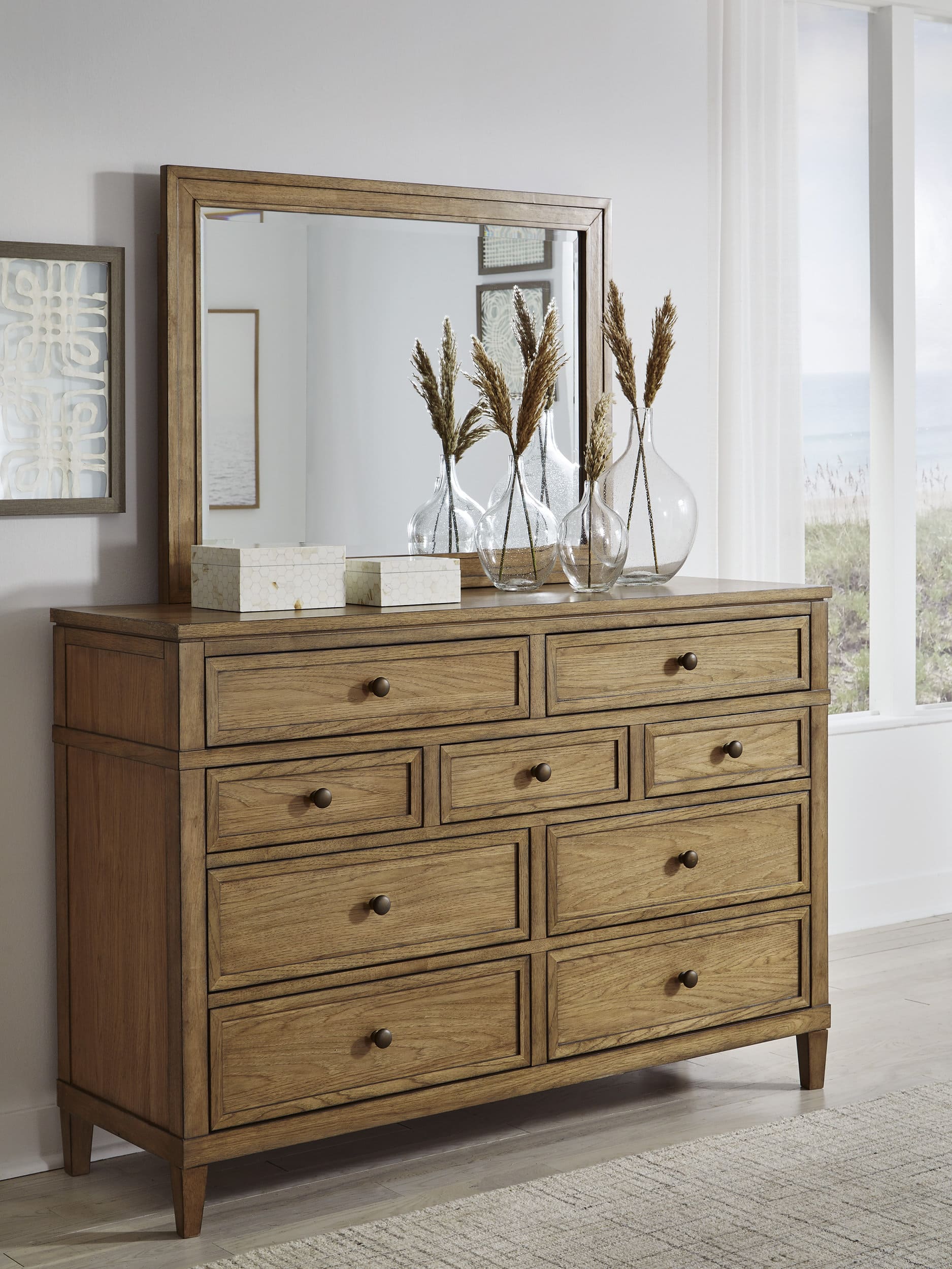 Sharlance Polyester/Wood Panel Bedroom Set