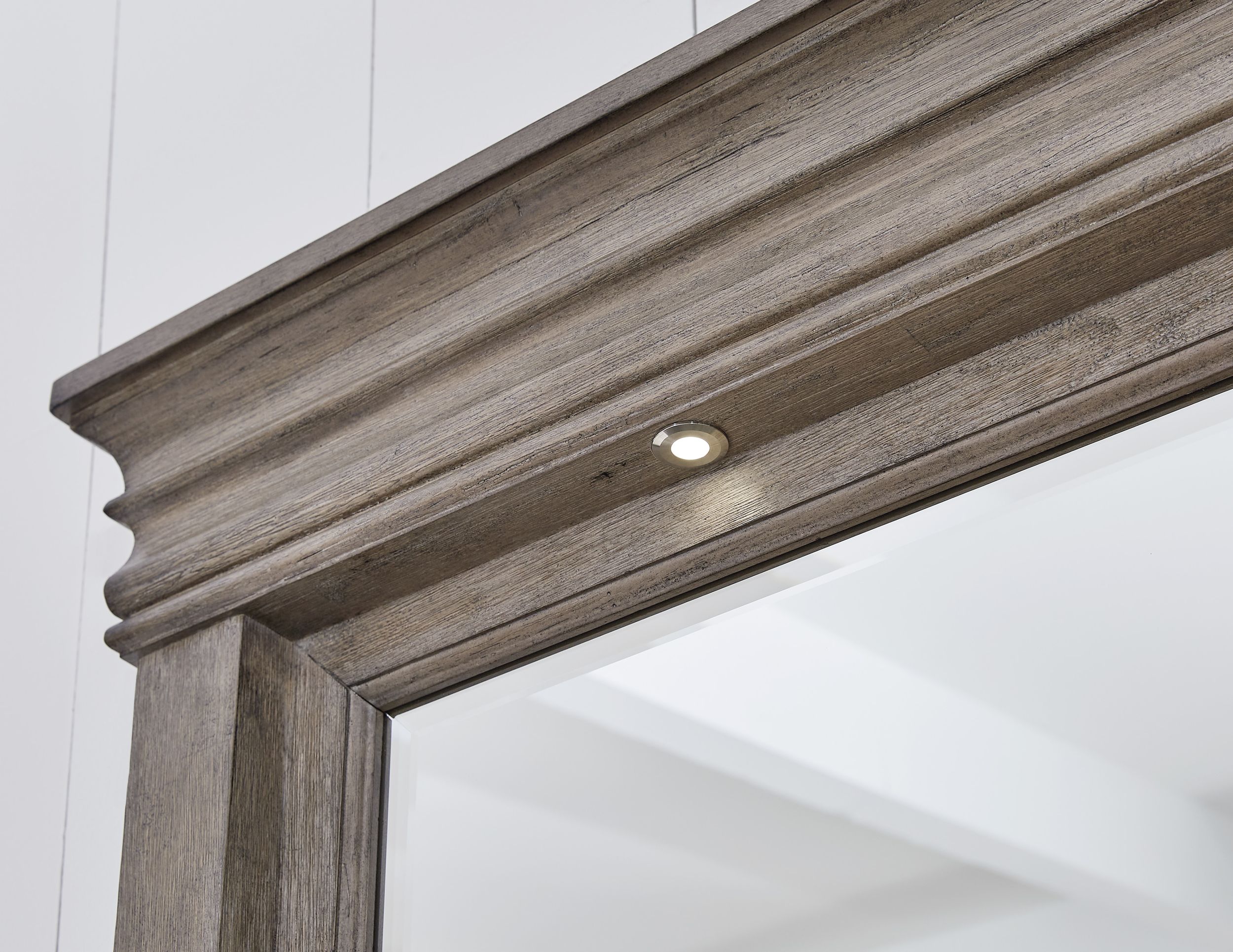 Blairhurst Wood/Glass Bedroom Mirror w/LED