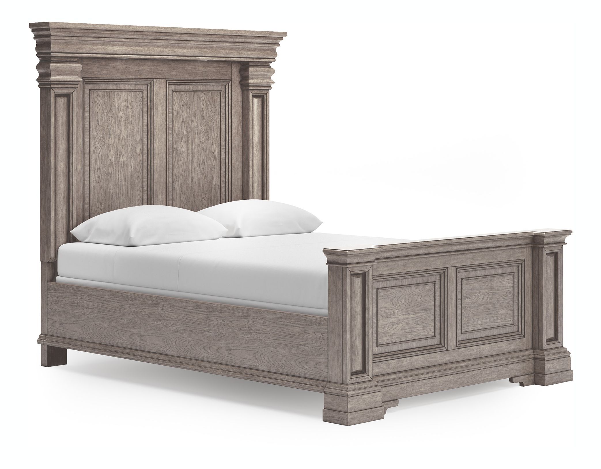 Blairhurst Wood Panel Bed w/LED, Queen Size