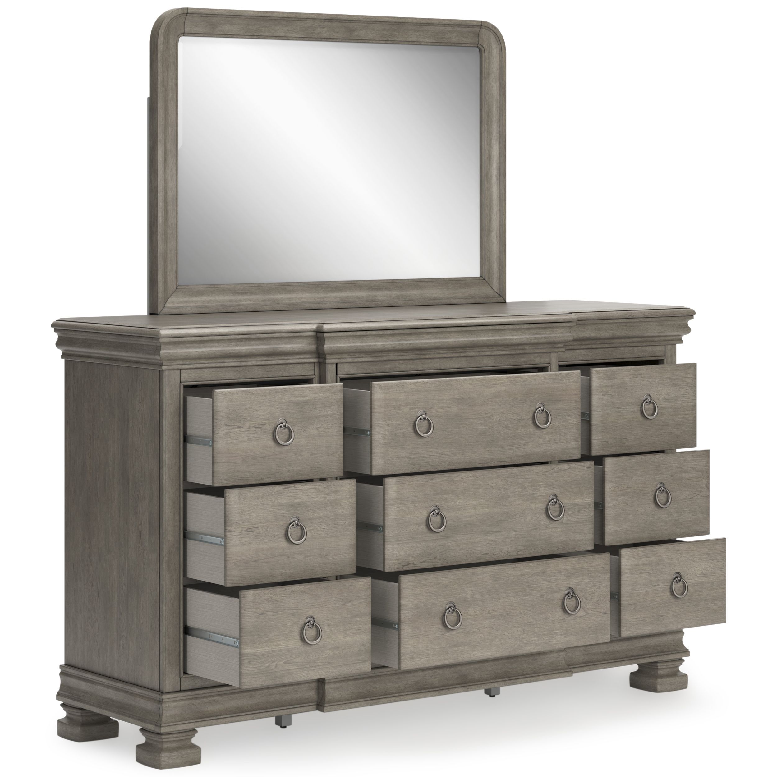 Lexorne Wood Dresser w/9 Drawers