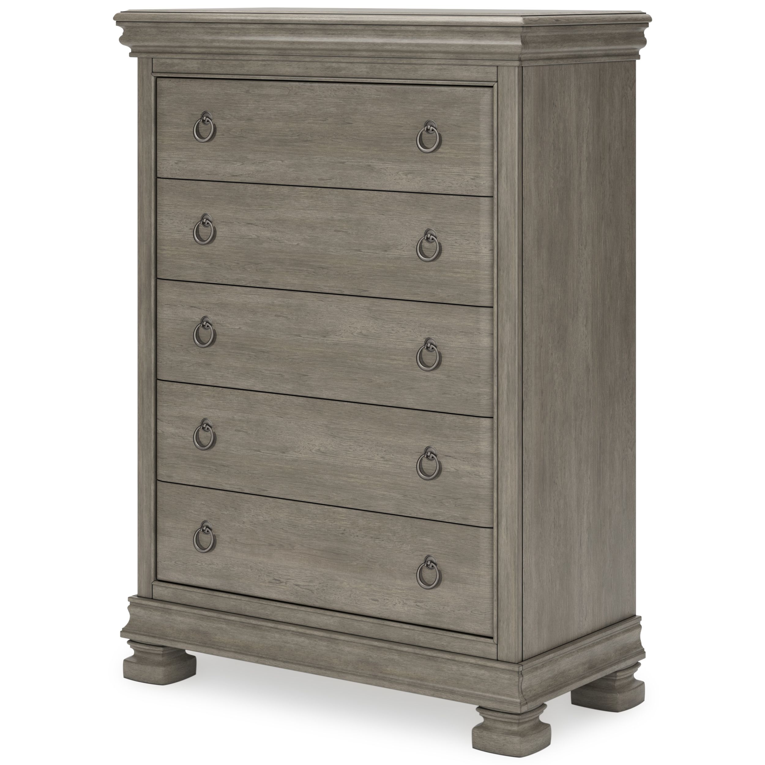 Lexorne Wood Chest w/5 Drawers