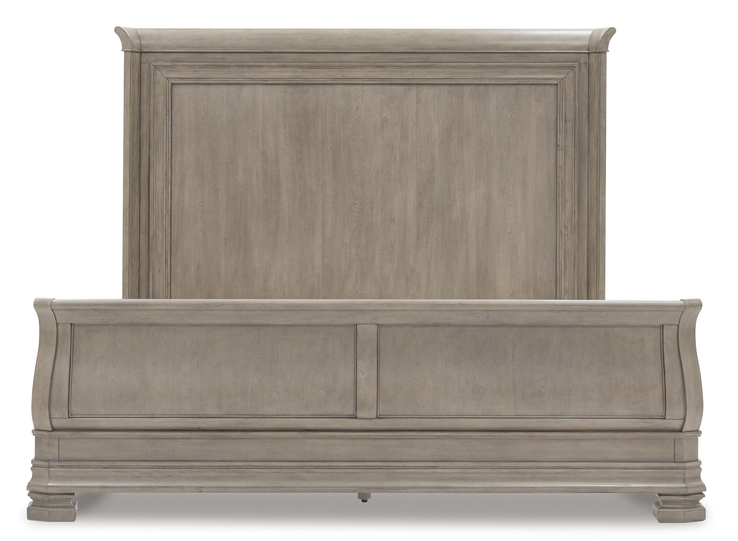 Lexorne Wood Sleigh Bed, King Size