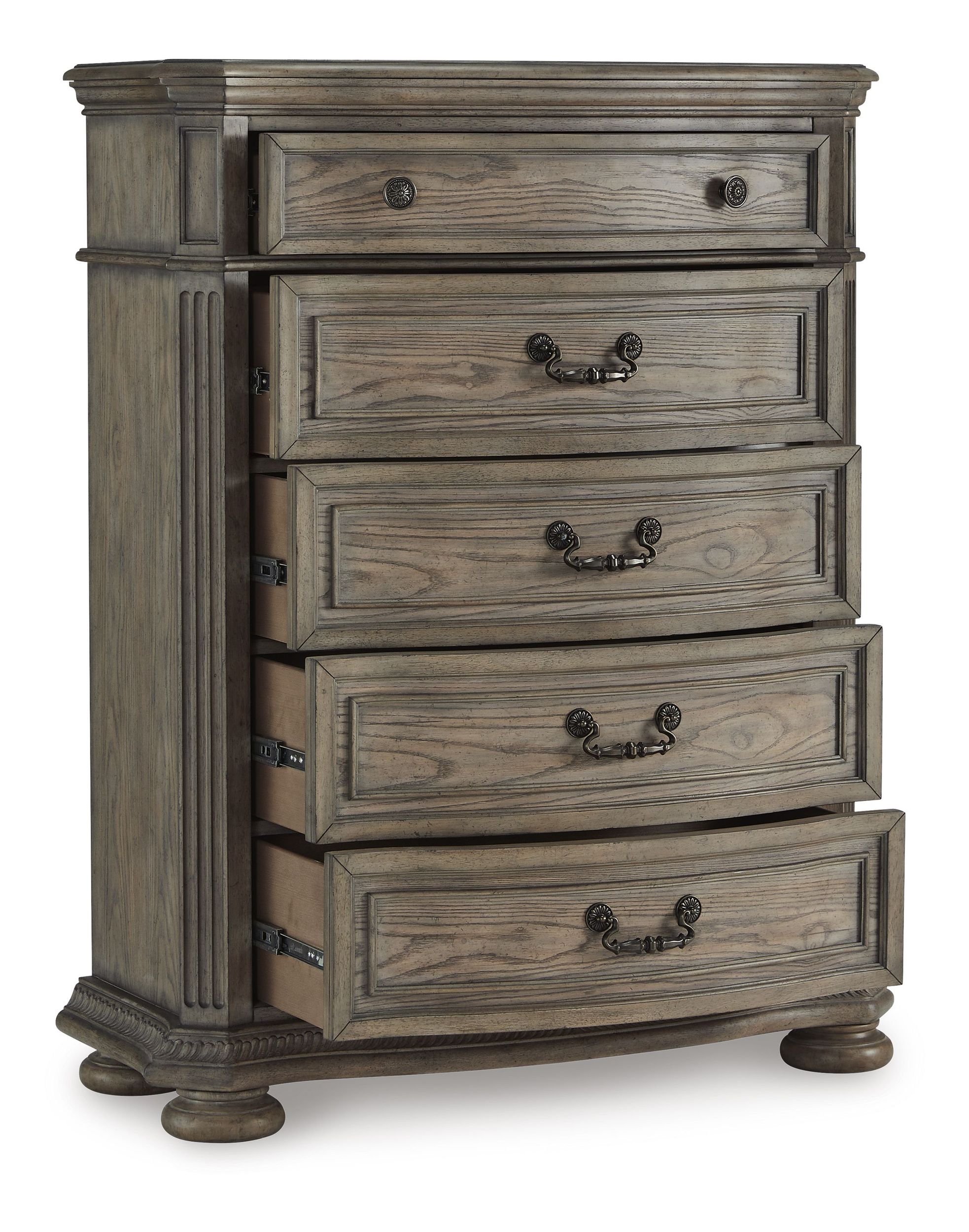 Ardenfield Wood/Wood Veneer Chest w/5 Drawers