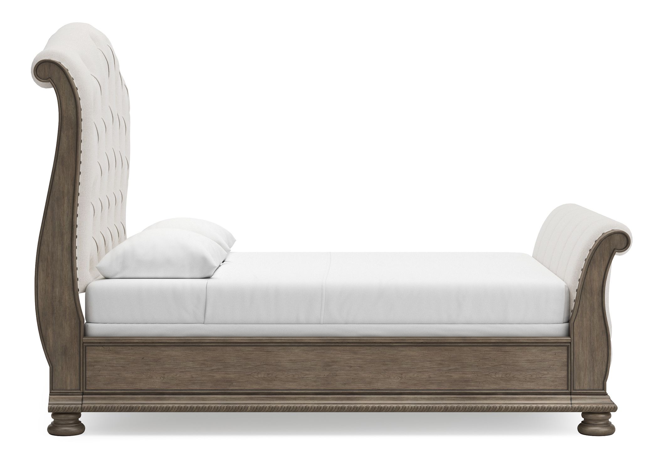 Ardenfield Fabric/Wood Upholstered Sleigh Bed, Queen Size